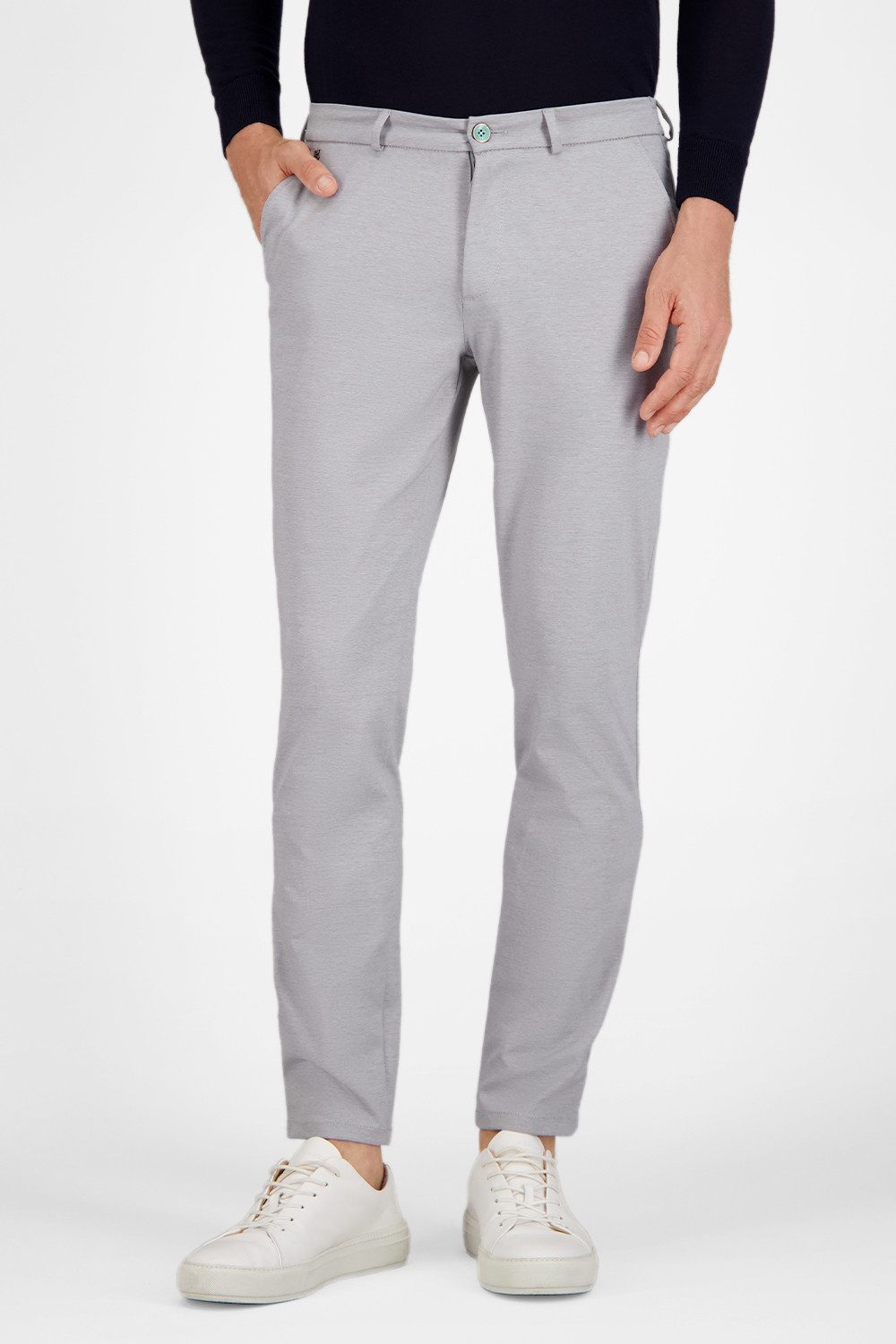 Atelier GARDEUR Tapered-fit-Jeans TONIC Easy Pants Tapered Jersey Punta di Milano Jersey mit kühlem Griff