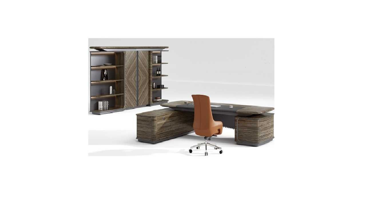 Xlmoebel Büromöbel-Set Eckschreibtisch mit Schrank in modernem Design für Home-Office, (2-tlg., Set Büro 2 tlg. (Eckschreibtisch + Schrank), Hergestellt in Europa