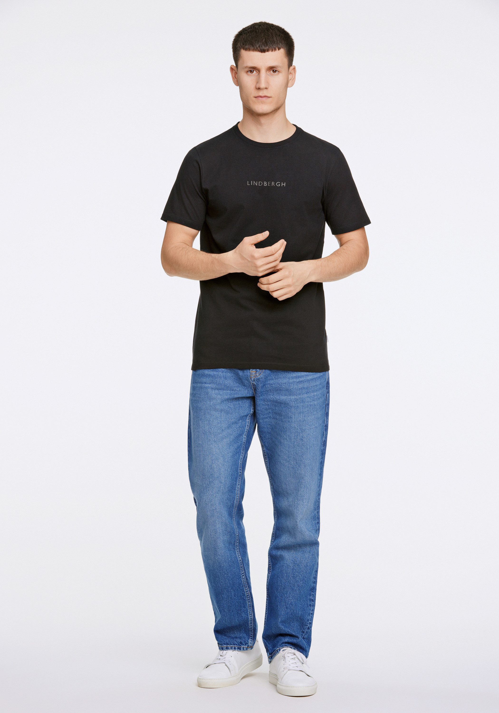 LINDBERGH Kurzarmshirt T-Shirt (Kurzarm) Relaxed Fit