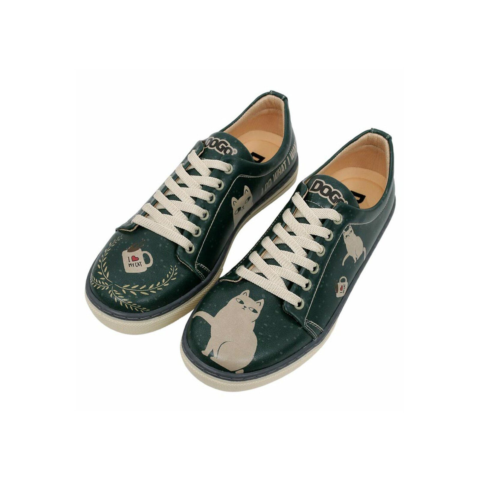 DOGO Classic Schnürsneaker I Do What I Want Damen Sneaker Sneaker Handgefertigt