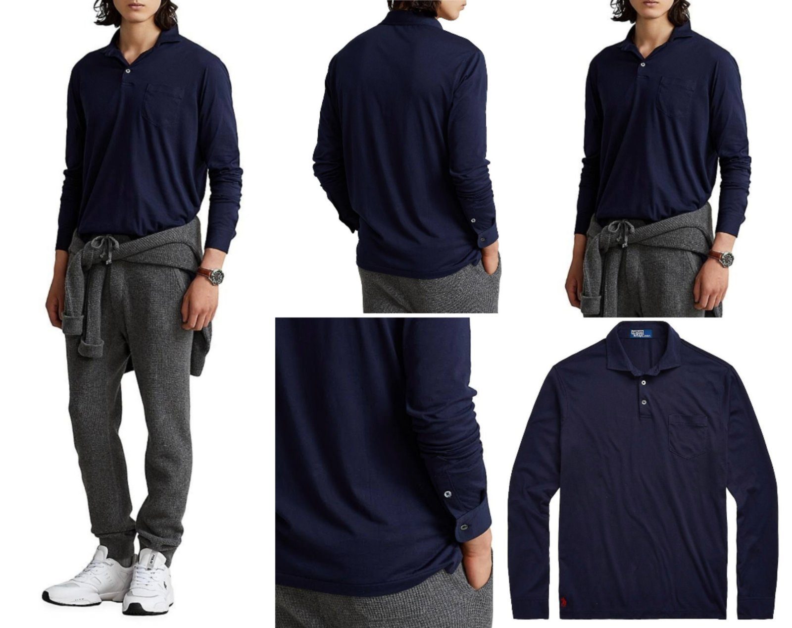 Ralph Lauren Poloshirt POLO RALPH LAUREN LUXURY PIMA COTTON Polohemd Hemd T-Shirt Polo Shirt