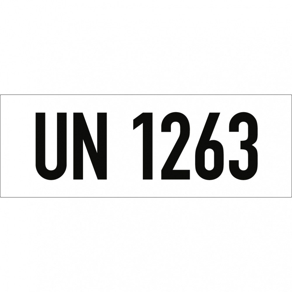 Dreifke Hinweisschild Kennzeichnungsetiketten mit individueller UN-Nummer, Folie, 50x20 mm, Aufkleber (Folie)