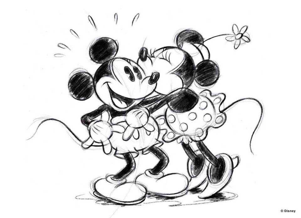 Art for the home Leinwandbild Mickey & Minnie, Mit den beliebten Disney  Charakteren