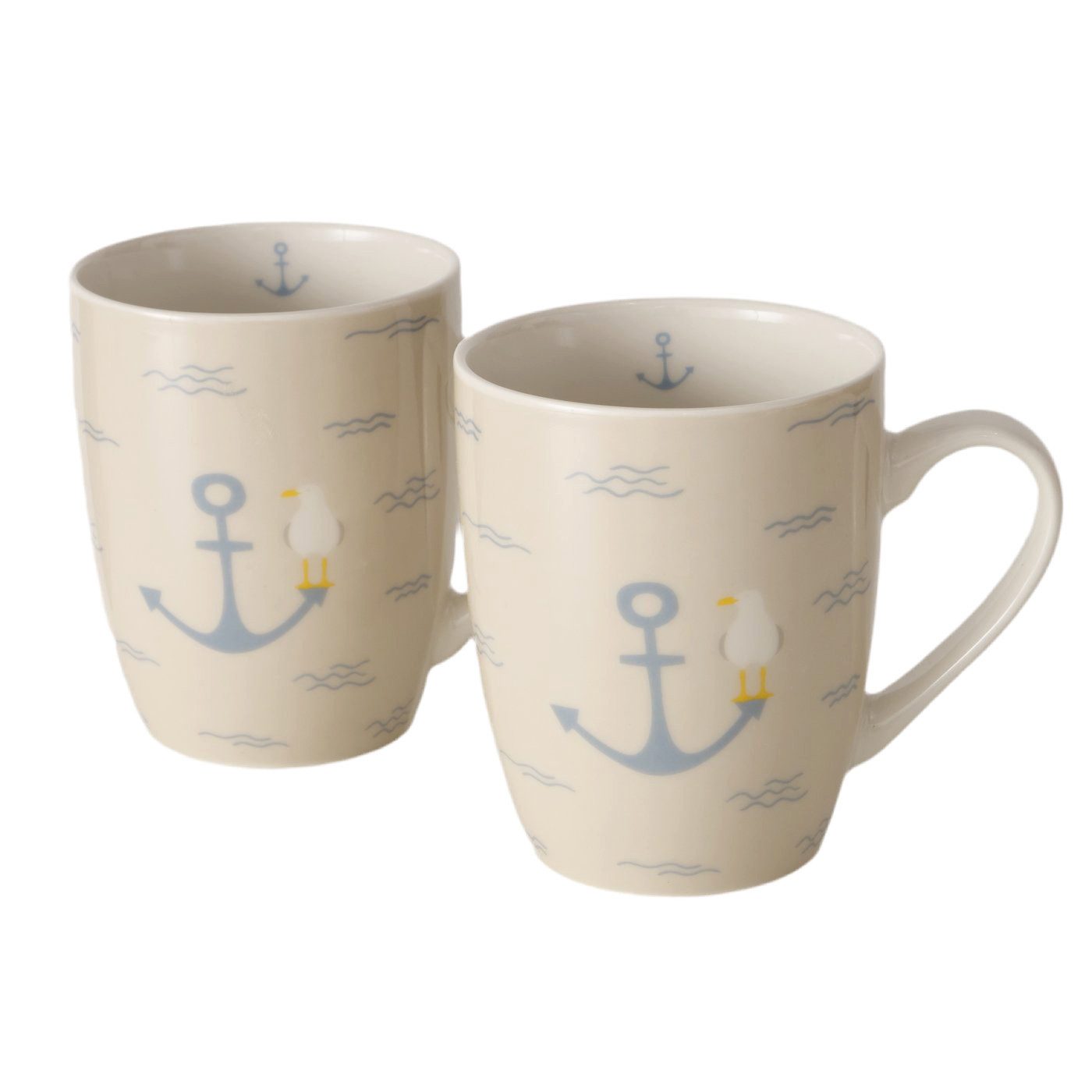 BOLTZE Becher Maritimer Becher Hallig 2 Stück von Boltze - Nordsee Geschenk Schleswi
