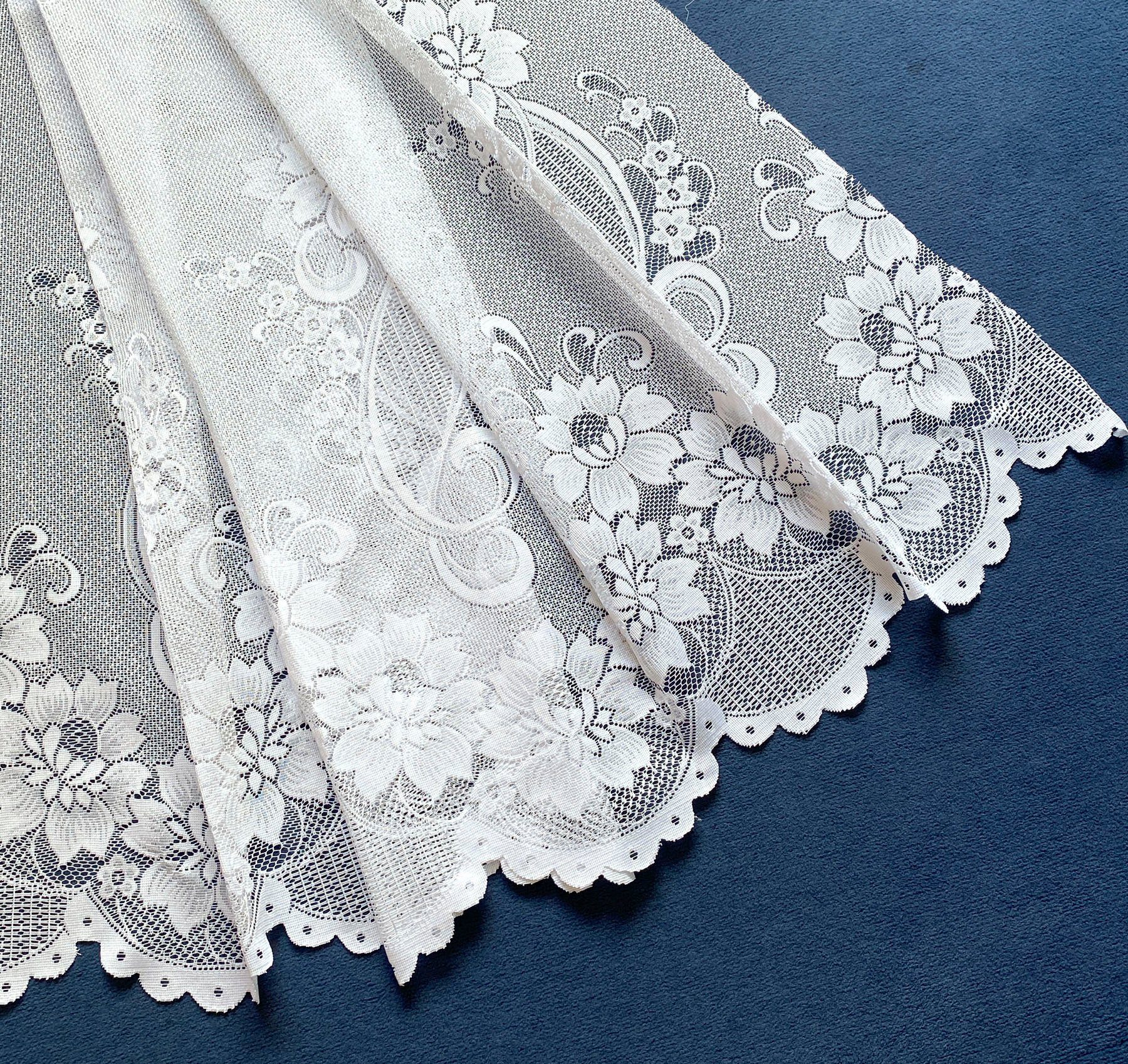 Weckbrodt Gardine Chelsea (1 St), Kräuselband, halbtransparent, Jacquard, Jacquard, strukturiert, halbtransparent, Bordüre,floral,Allover, Store