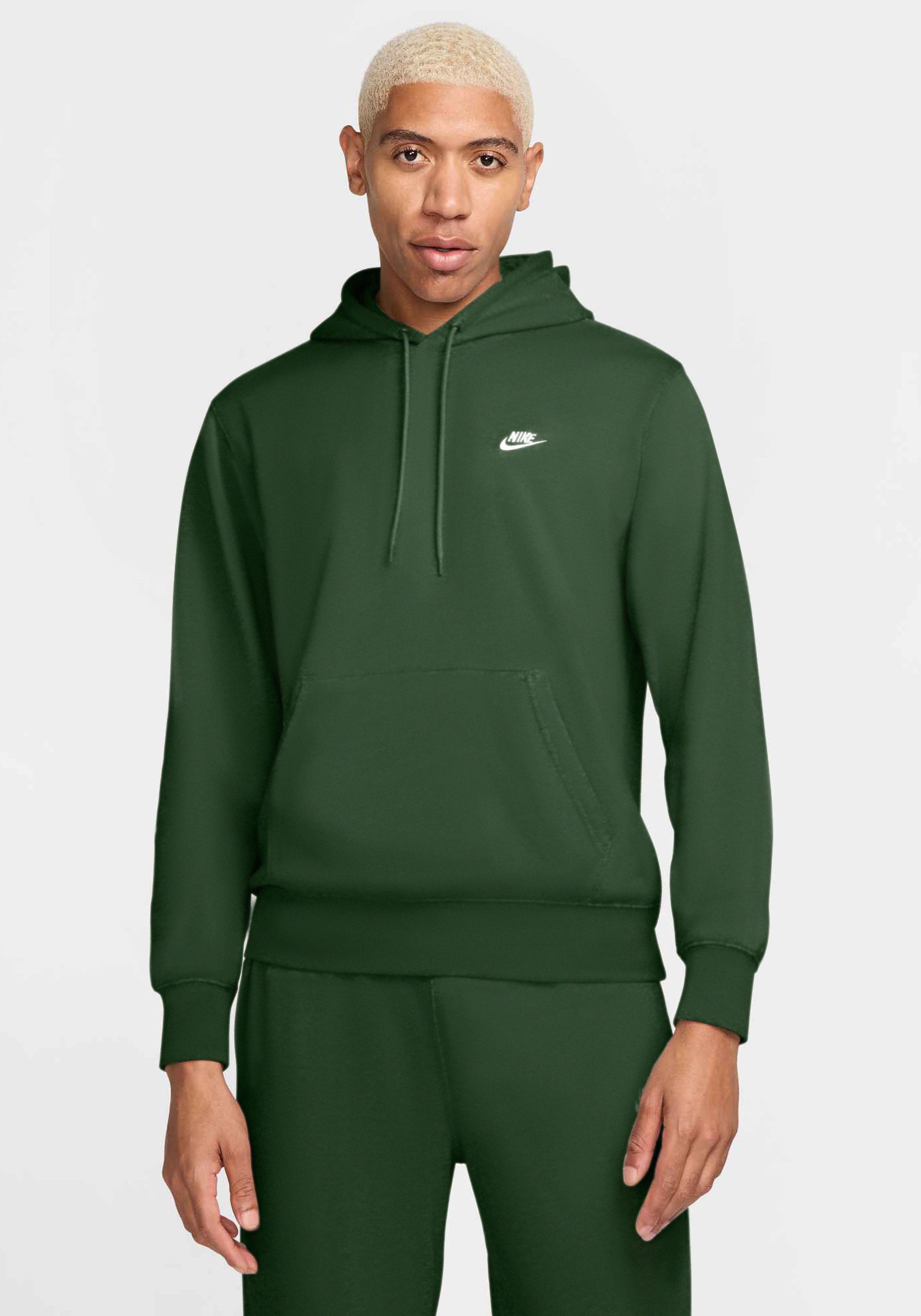 Nike Sportswear Kapuzensweatshirt Nike Club Men's French Terry Pullover Hoodie mit Kordelzug, hüftbedeckende Länge, Basic Passform
