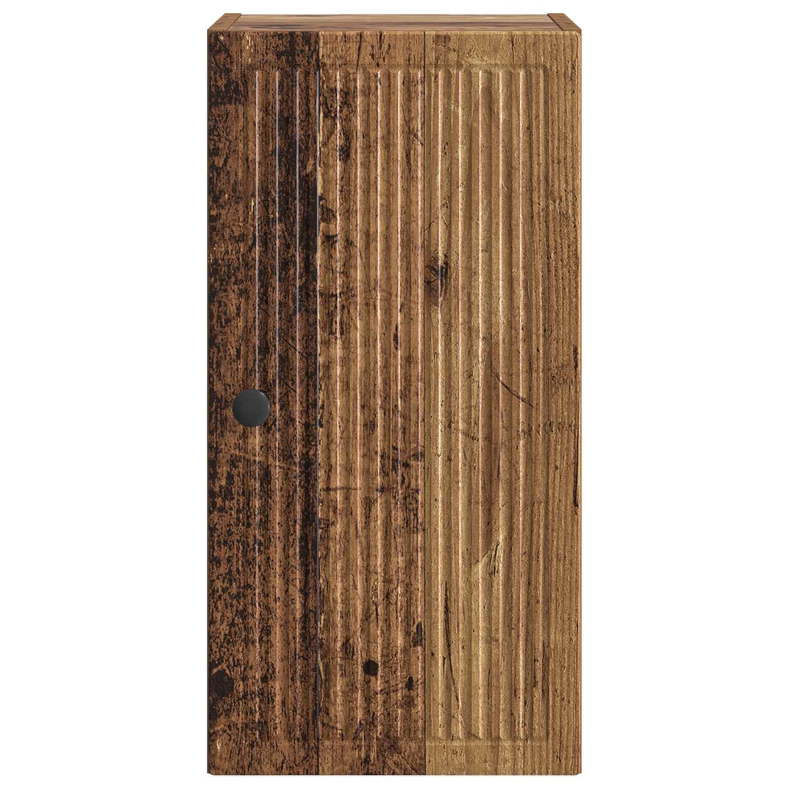 vidaXL Badezimmerspiegelschrank Badezimmer-Wandschrank EDE Altholz 30 x 31 x 59 cm