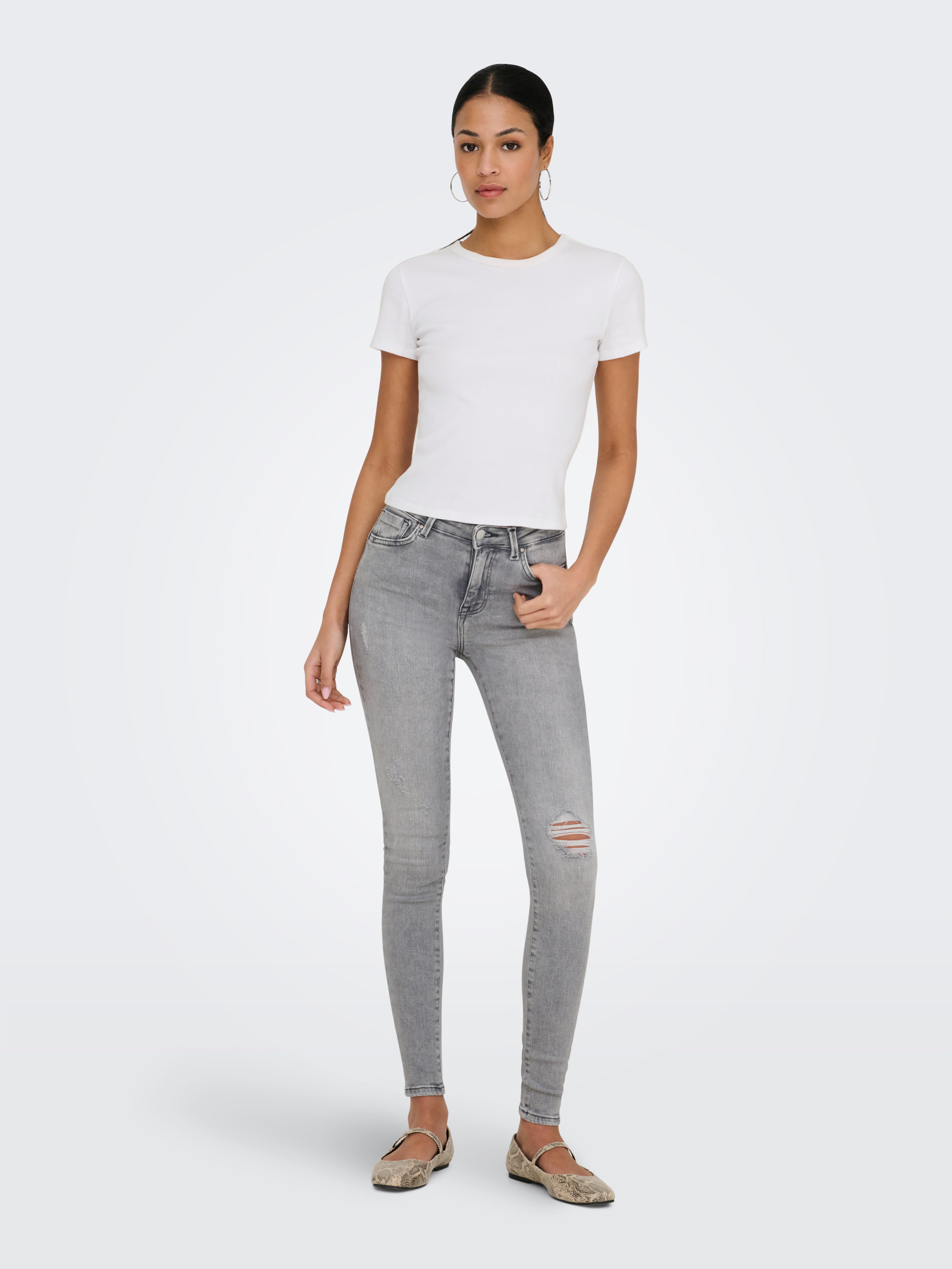 ONLY Skinny-fit-Jeans ONLPOWER LIFE MID PUSH Baumwollmischung, skinny fit, regular waist – Bild 4 von 5