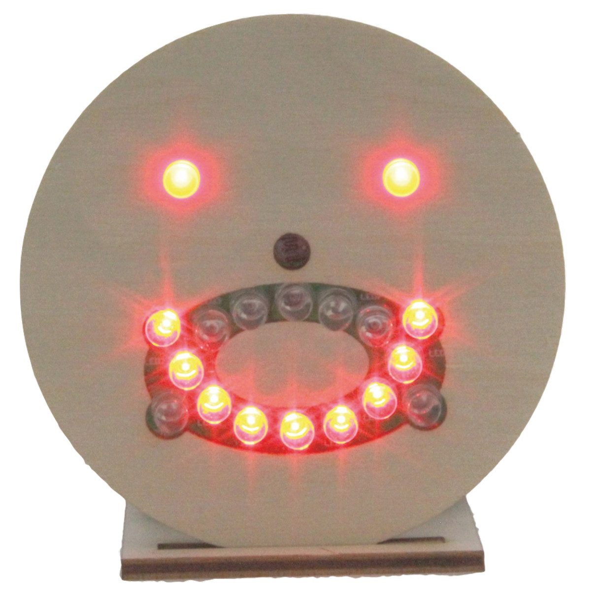 matches21 HOME & HOBBY Smiley Gesicht LEDs Löt-Bausatz 8 J. Holzbaukasten