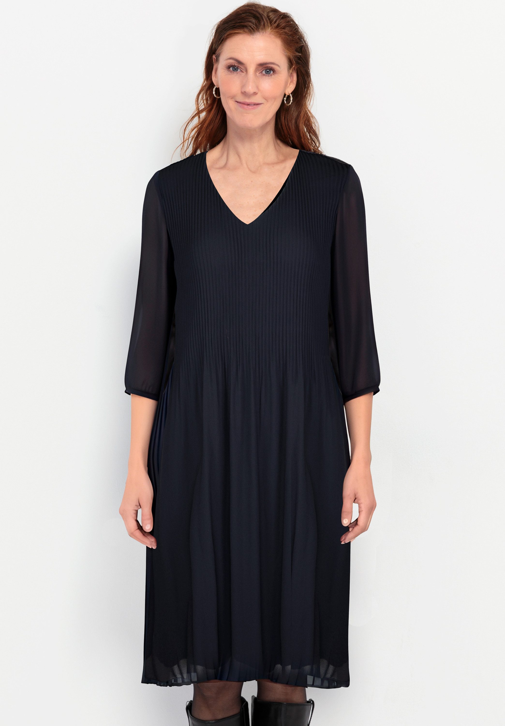 bianca Chiffonkleid KORA in klassischem 'Schwarz'
