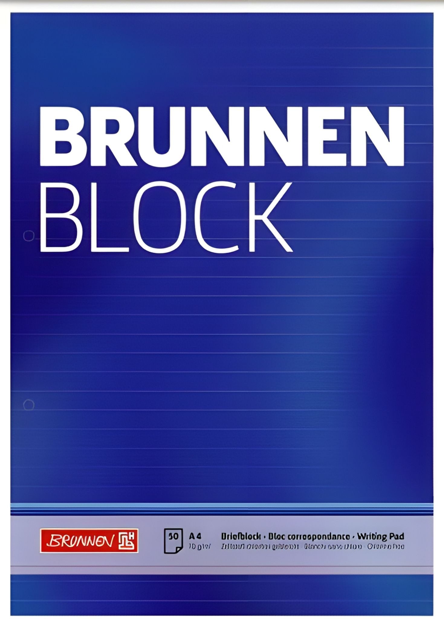 BRUNNEN Notizblock BRUNNEN Briefblock A4 liniertt gelocht 1052757