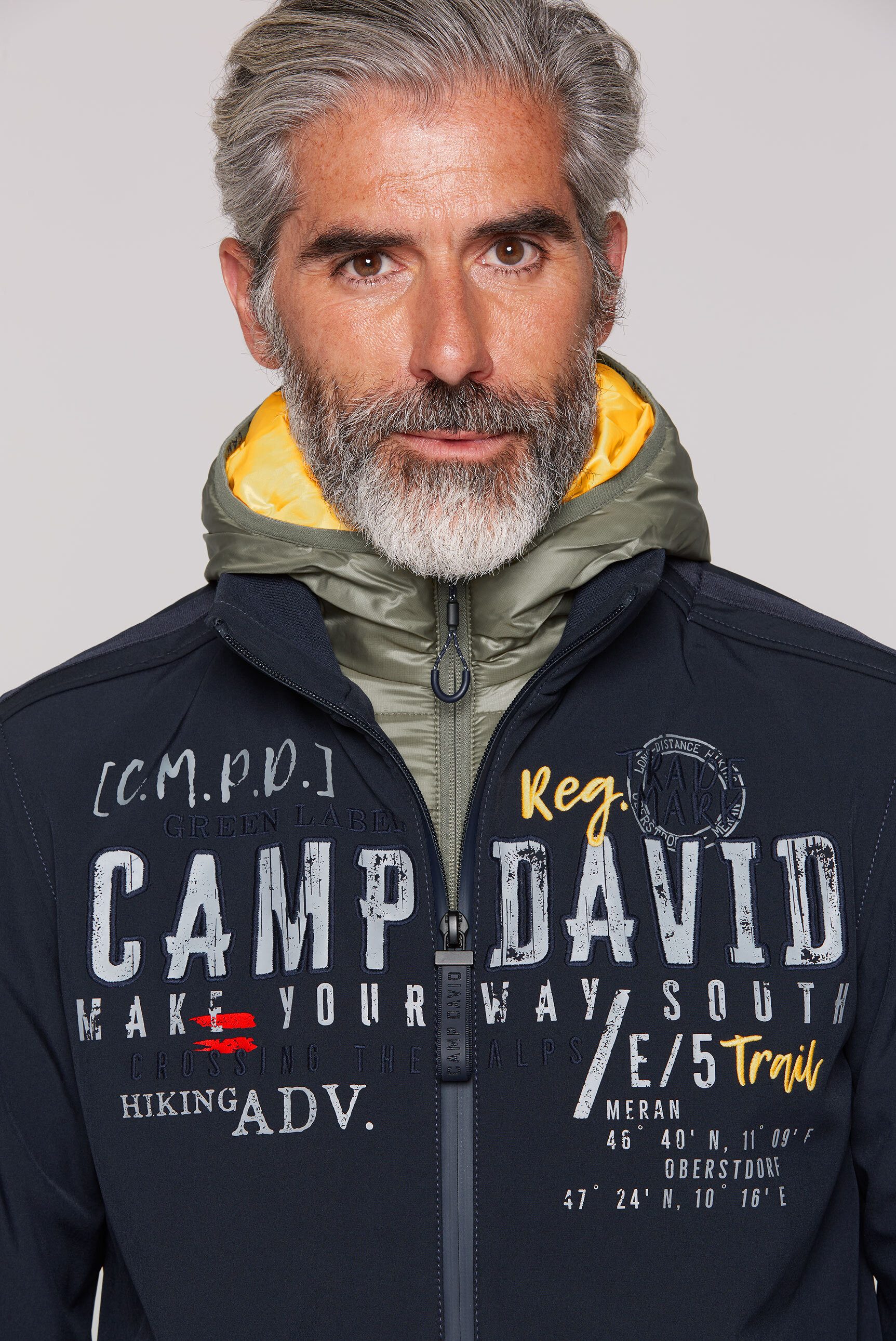 CAMP DAVID Softshelljacke mit verstellbarem Gummizug im Saum