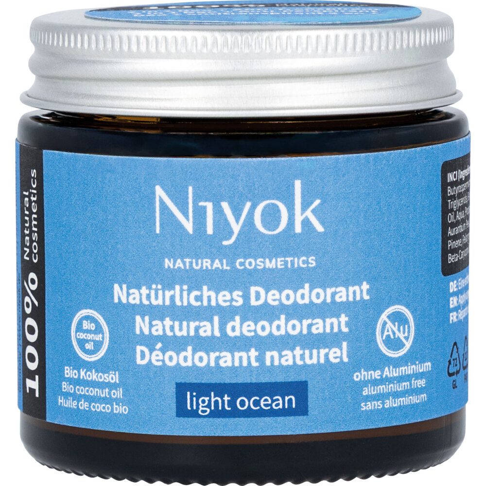 Niyok Deo-Creme Deocreme in Light Ocean, 40 ml