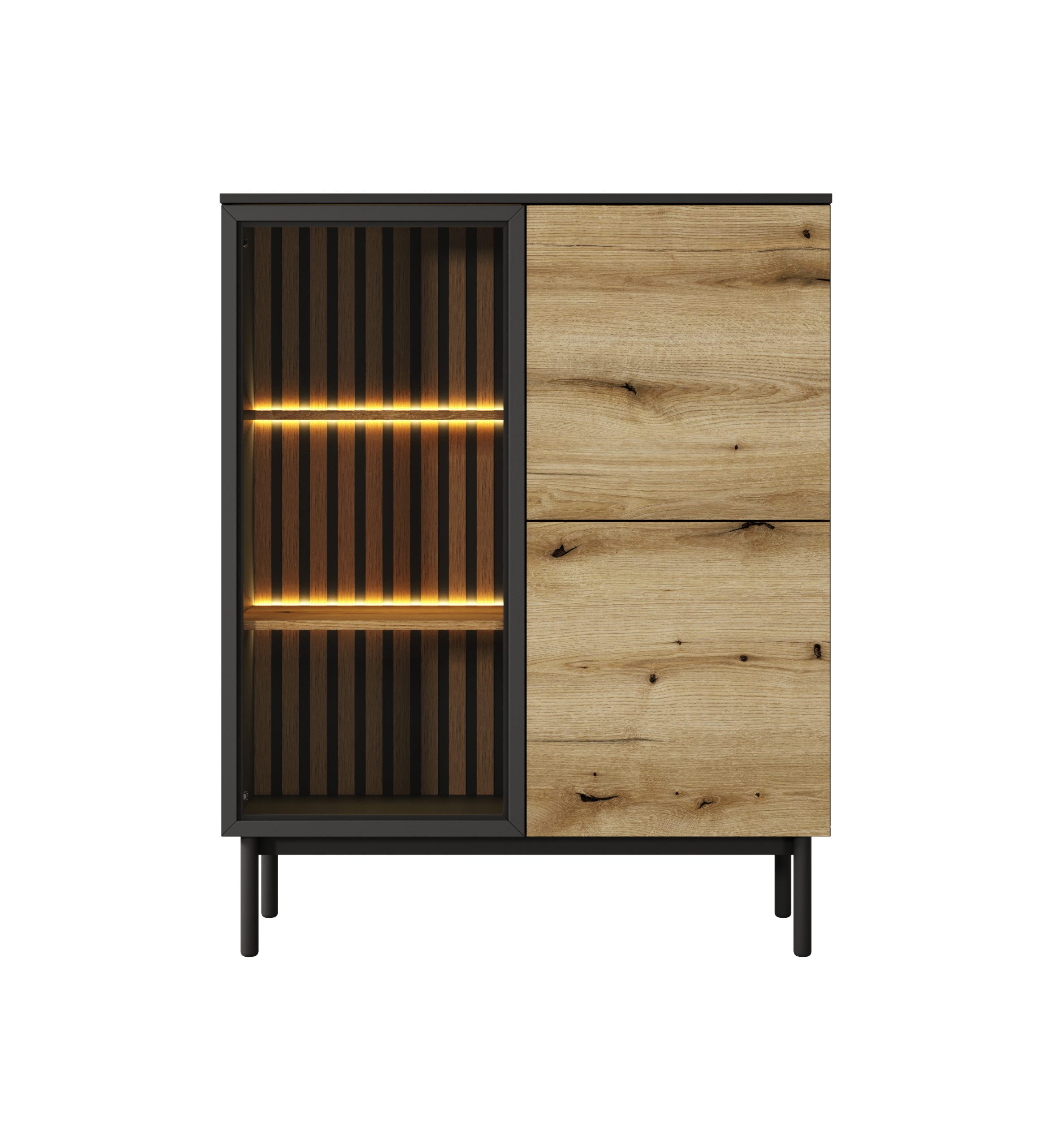 MOEBLO Glasvitrine Asplenium - B (Schrank günstig online kaufen