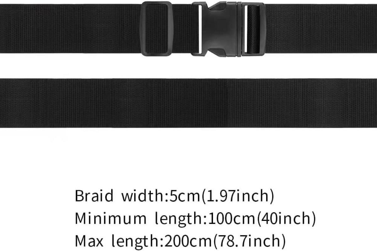 FELIXLEO Gepäckgurt Schwarz Verstellbare Koffer Gepäckgurte Set, (4-tlg)