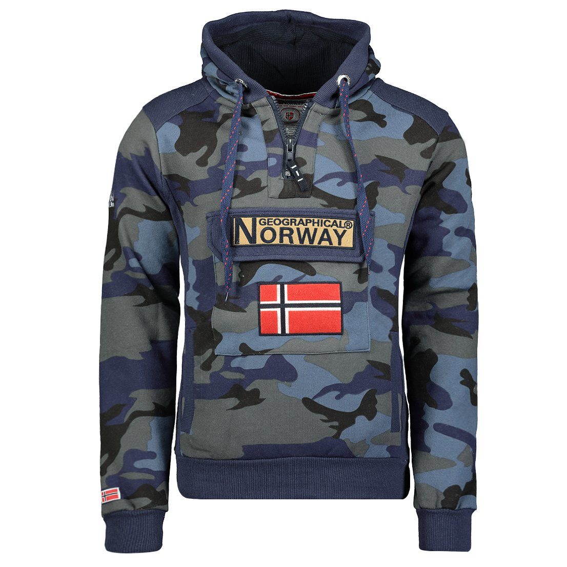 Geographical Norway Kapuzenpullover Gymclass by leyoley mit großer Bauchtas günstig online kaufen
