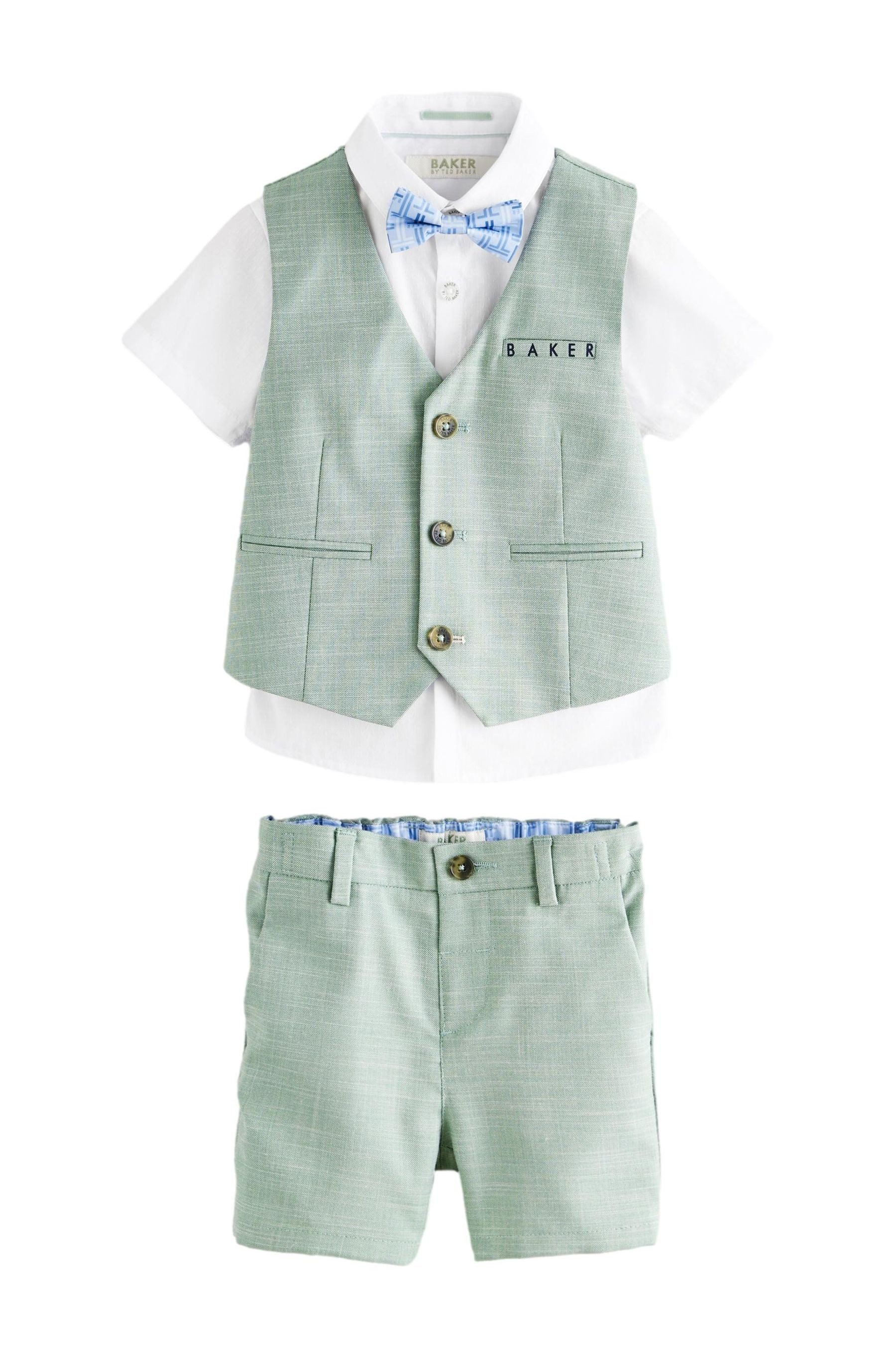 Baker by Ted Baker Kinderanzug Baker by Ted Baker Hemd, Weste und Shorts im Set (4-tlg)