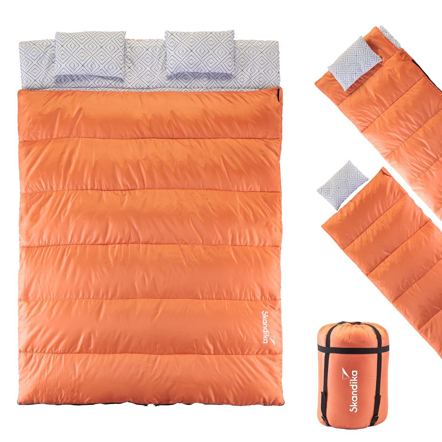 Skandika Doppelschlafsack Iceland Double, atmungsaktive, Trennbar, Innentas günstig online kaufen