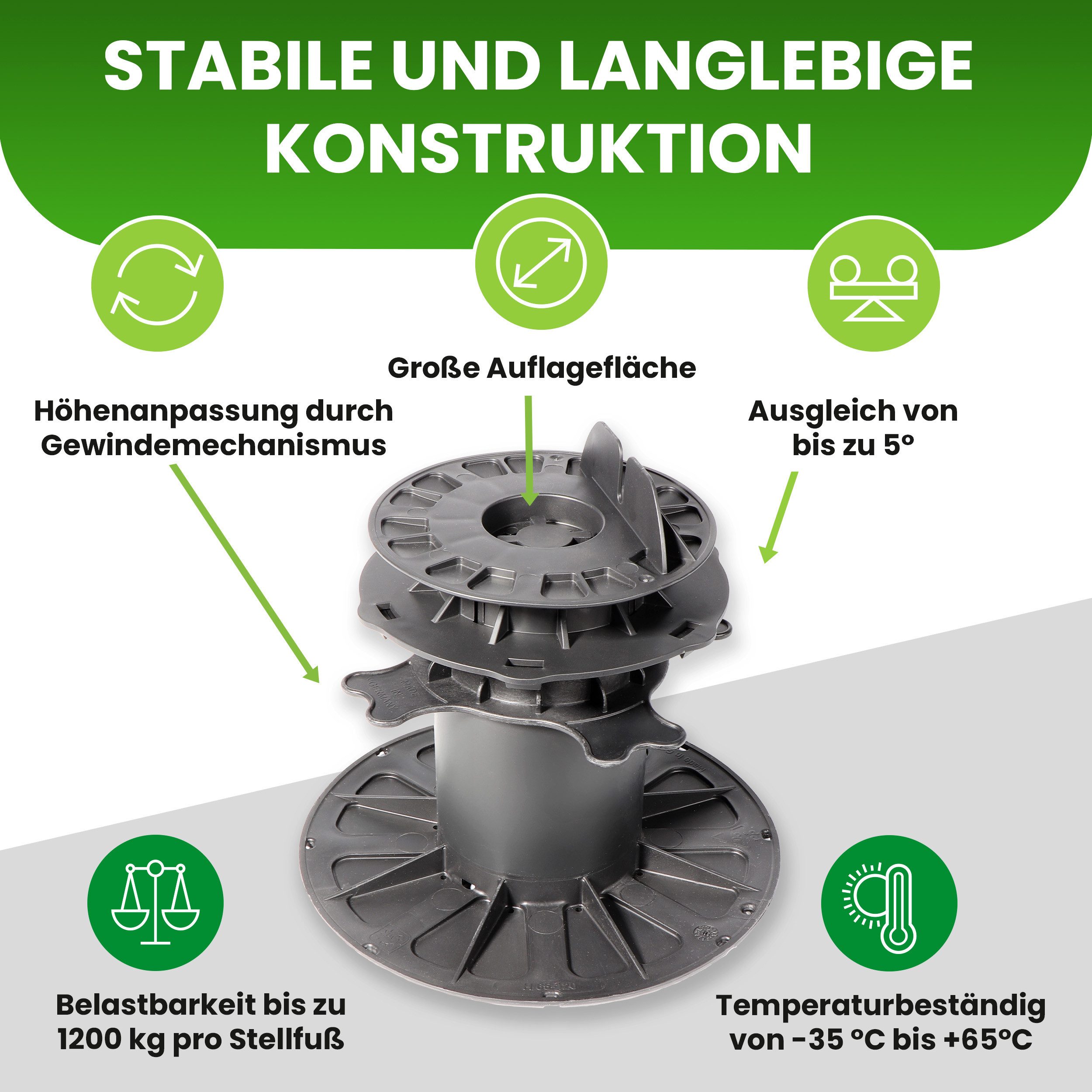 Gartenwelt Riegelsberger Terrasse Balkenlager Premium mit günstig online kaufen