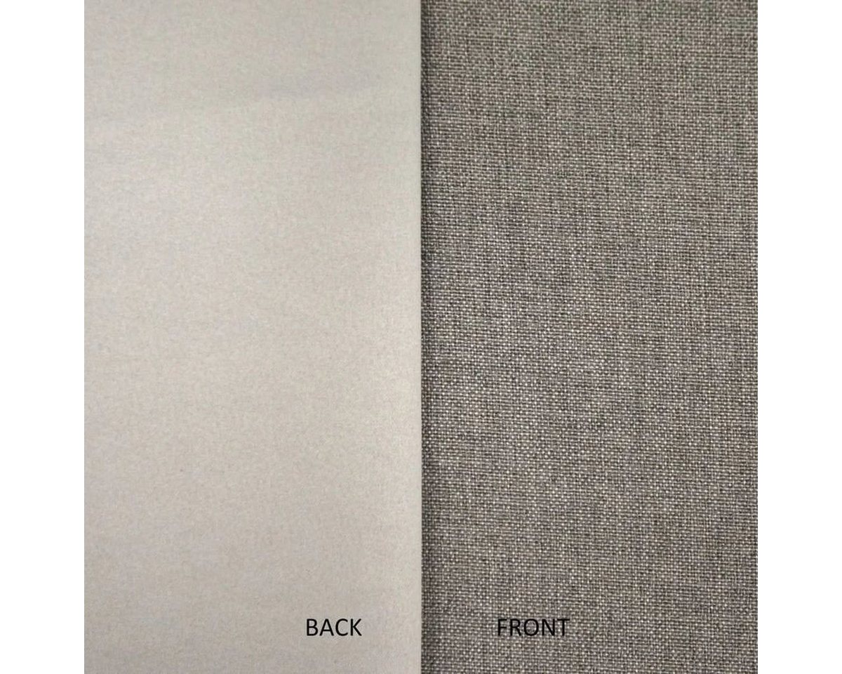 Thumbnail - Stofferia Stoff Verdunklungsstoff Leinenoptik Lugano Taupe - Höhe 280 cm, Meterware