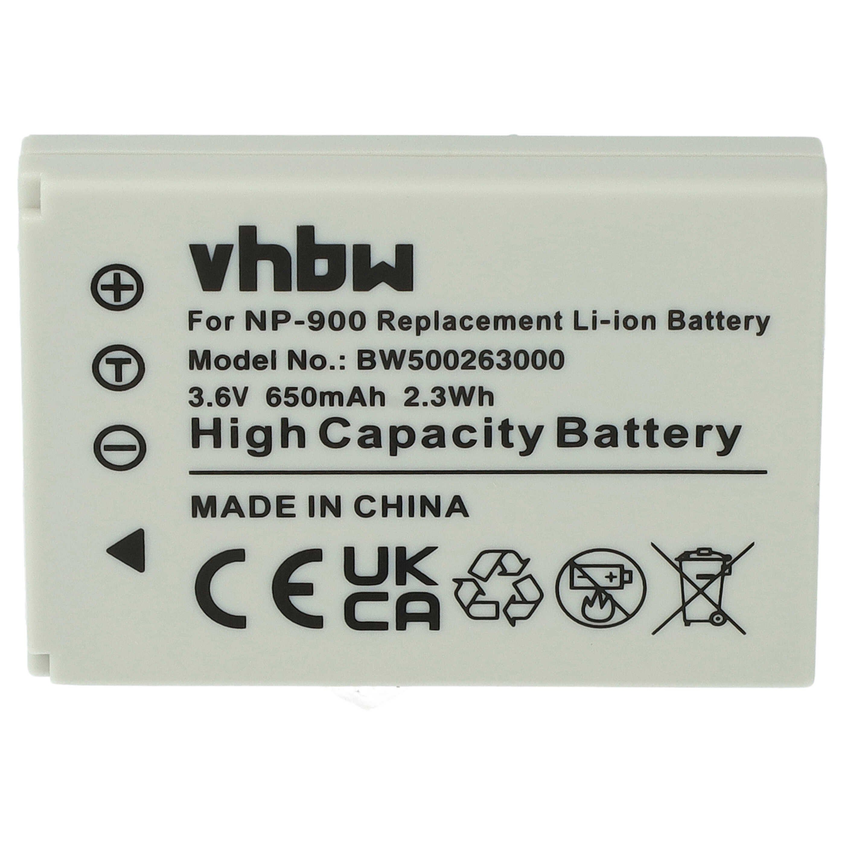 passend für Prakitka DCZ 8,3, 103, 10,4 Kamera (650 mAh, 3,6 V, Kamera-Akku