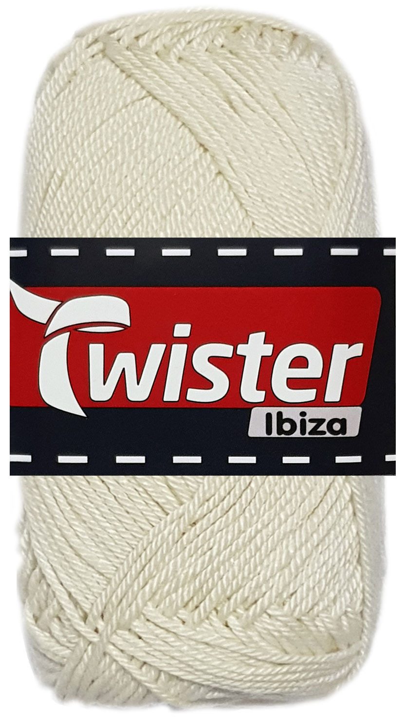 Kurtenbach 50 Gramm Twister Ibiza aus 100 % Baumwolle 20 Creme Bastelgarn