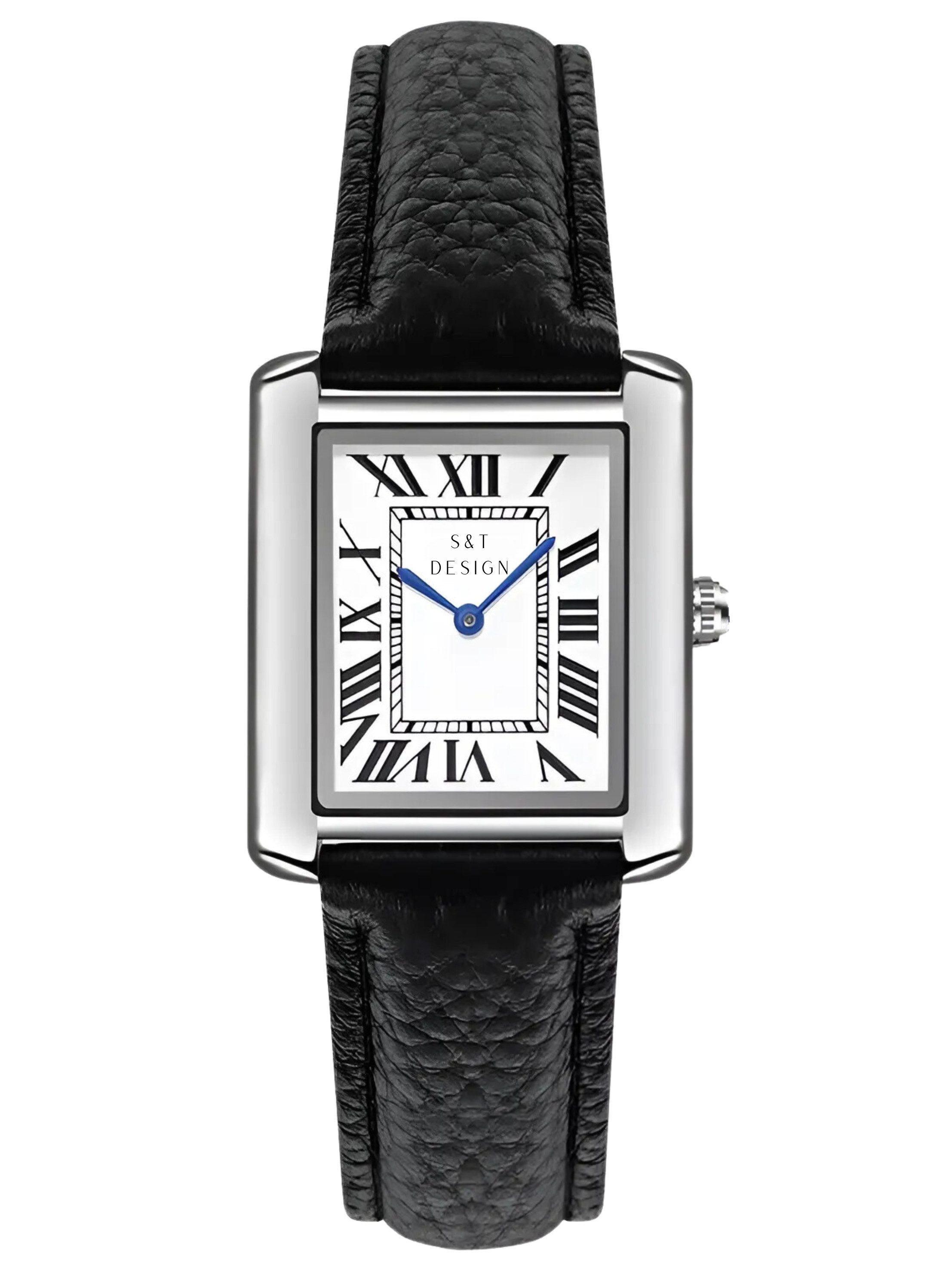 Quarzuhr Vintage Paar Uhren Armbanduhr Damen Herren Rechteckige Uhr