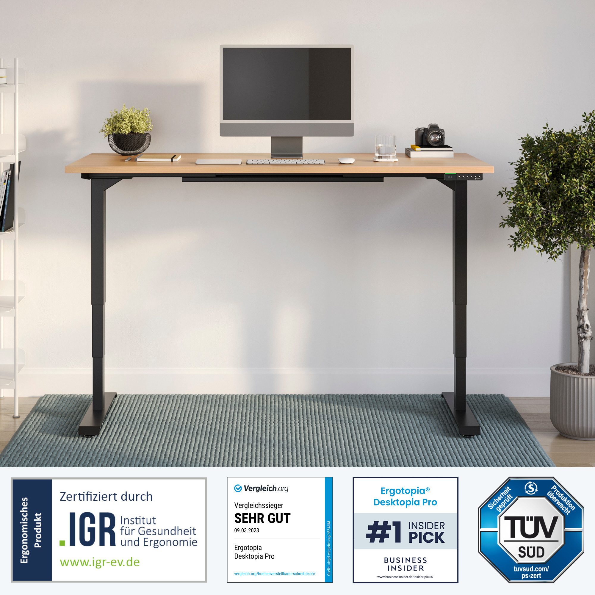 Ergotopia Schreibtisch Desktopia Pro X elektrisch günstig online kaufen