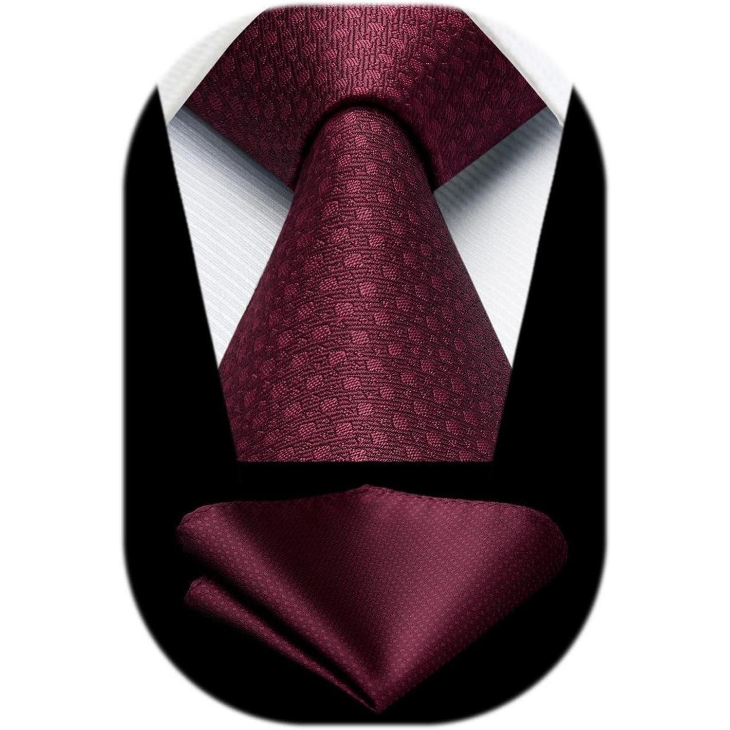 LuxusKollektion Krawatte Krawatte Herren Hochzeit Einstecktuch Set Plaid Bu günstig online kaufen