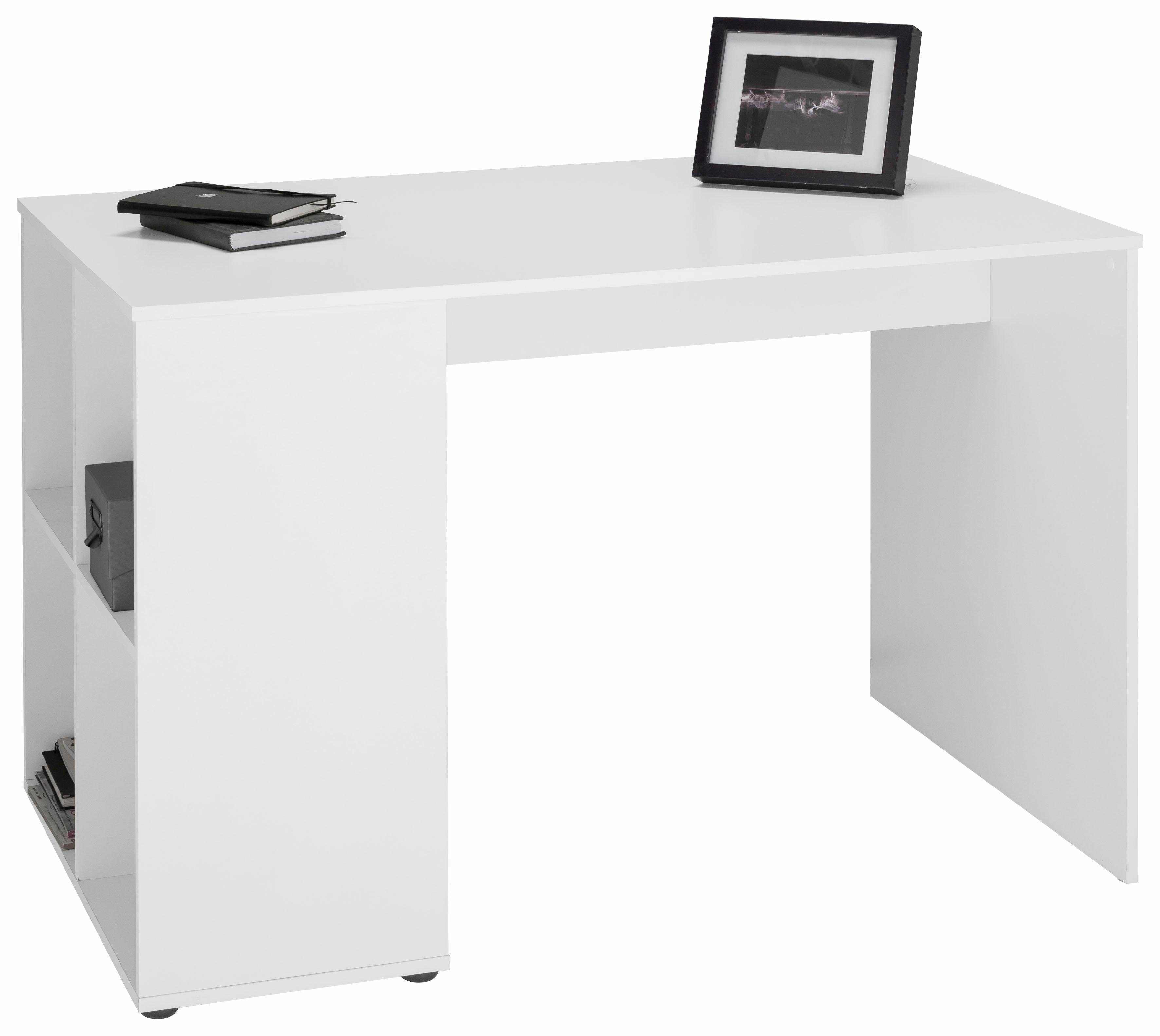 FMD Gent, mit seitlichen weiß Fächern 4 Schreibtisch