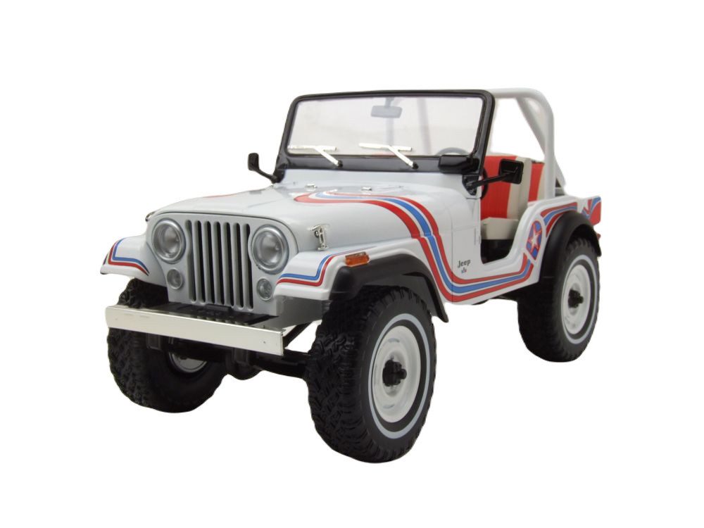 GREENLIGHT collectibles Modellauto Jeep CJ-5 Super Jeep 1973 weiß, Maßstab 1:18