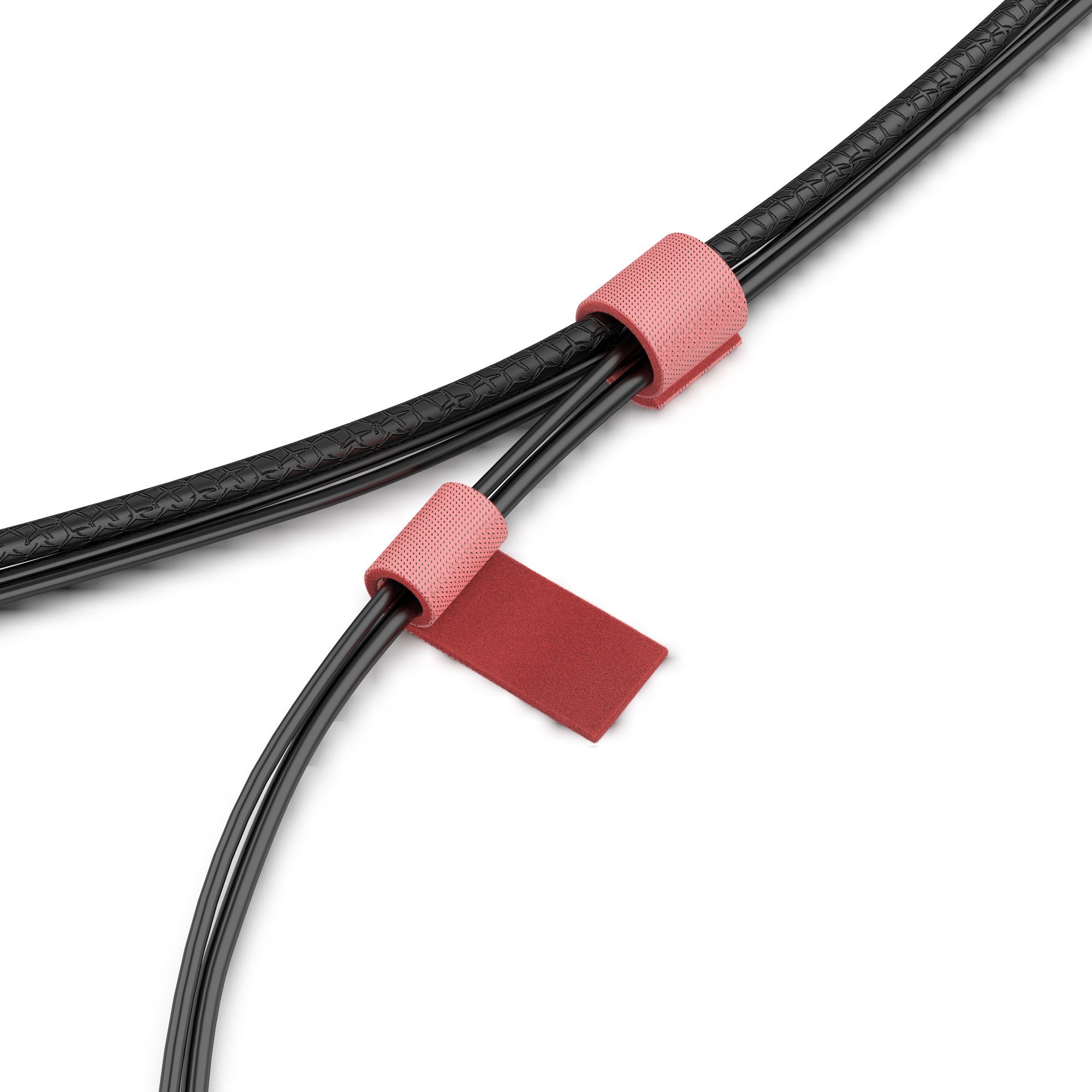 JAMEGA Kabelbinder Klett-Kabelbinder Klettband Rolle wiederverwendbar Klettverschluss – Bild 4 von 5