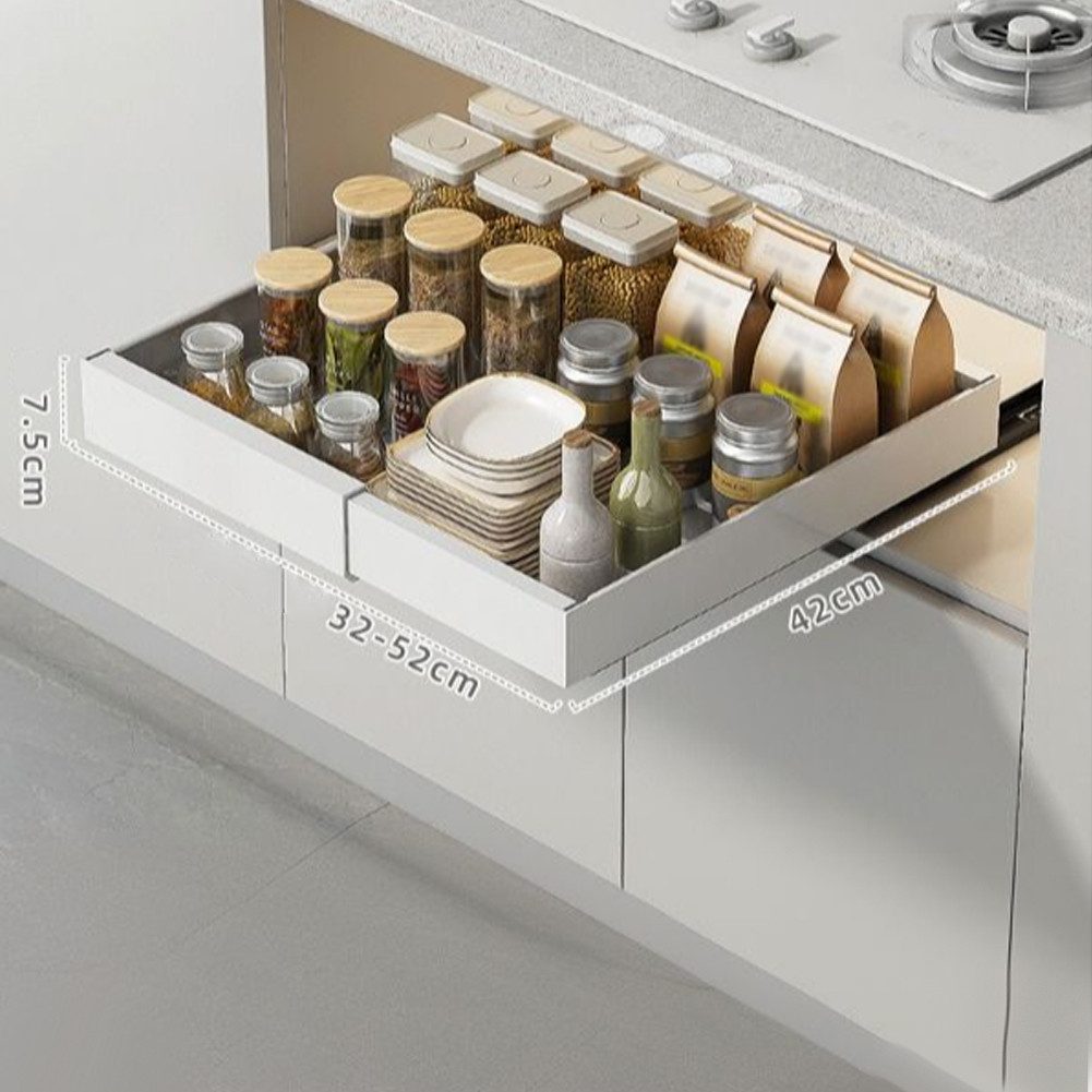 GarveeMore Küchenorganizer-Set Ausziehbarer Schrank-Organisator fixiert mit günstig online kaufen