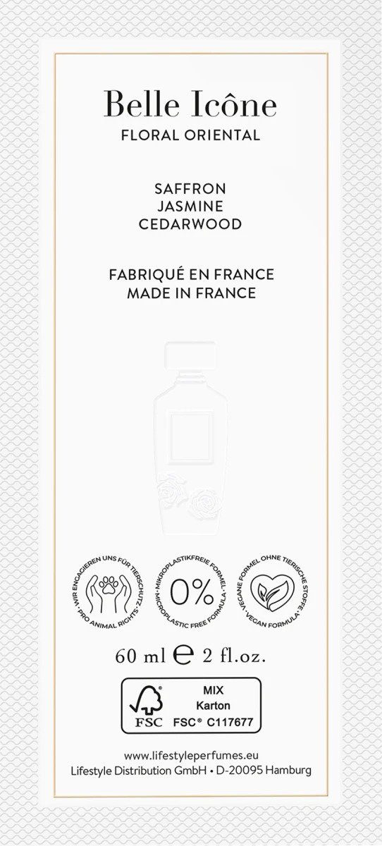 Caline Eau de Parfum CÂLINE Belle Icône Eau de Parfum, 60 ml, Glasflakon