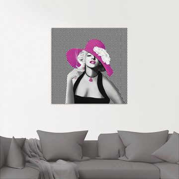 Artland Glasbild Marilyn in Pop Art, Stars (1 St), in verschiedenen Größen