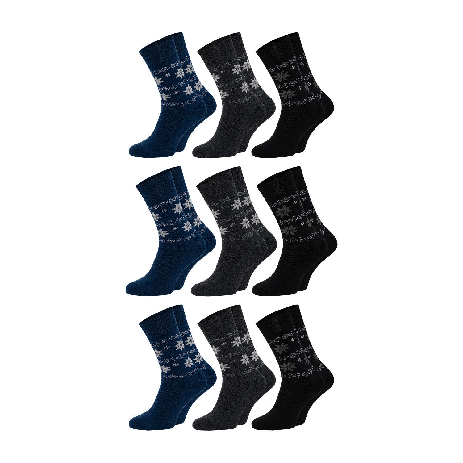 Thermosocken KRISTALL dicke Wintersocken Damen und Herren aus Baumwolle