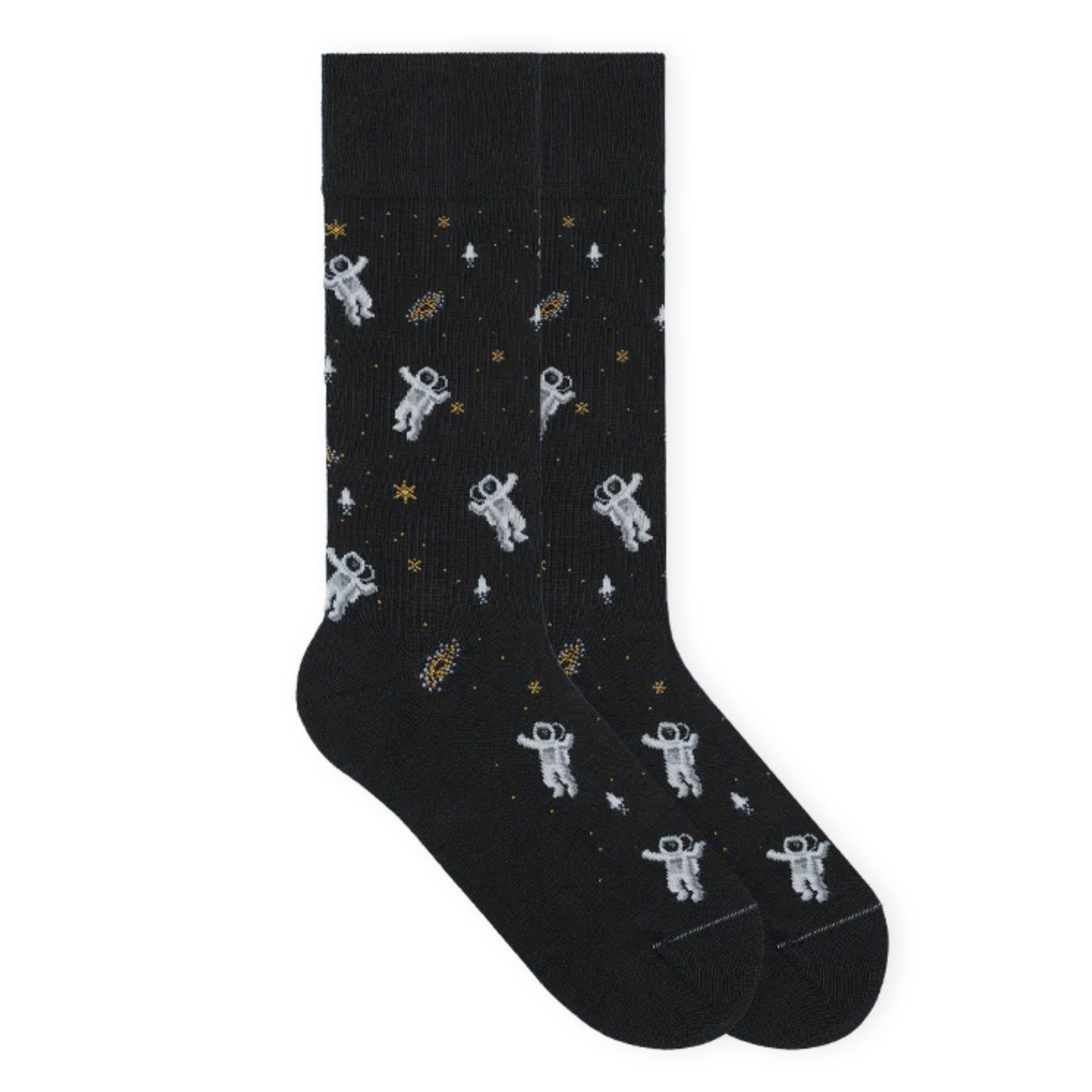 von Jungfeld Socken Astronauten Icon Bio-Baumwolle 35-46 Unisex (1-Paar, 1 Paar) Motivsocken aus Bio-Baumwolle