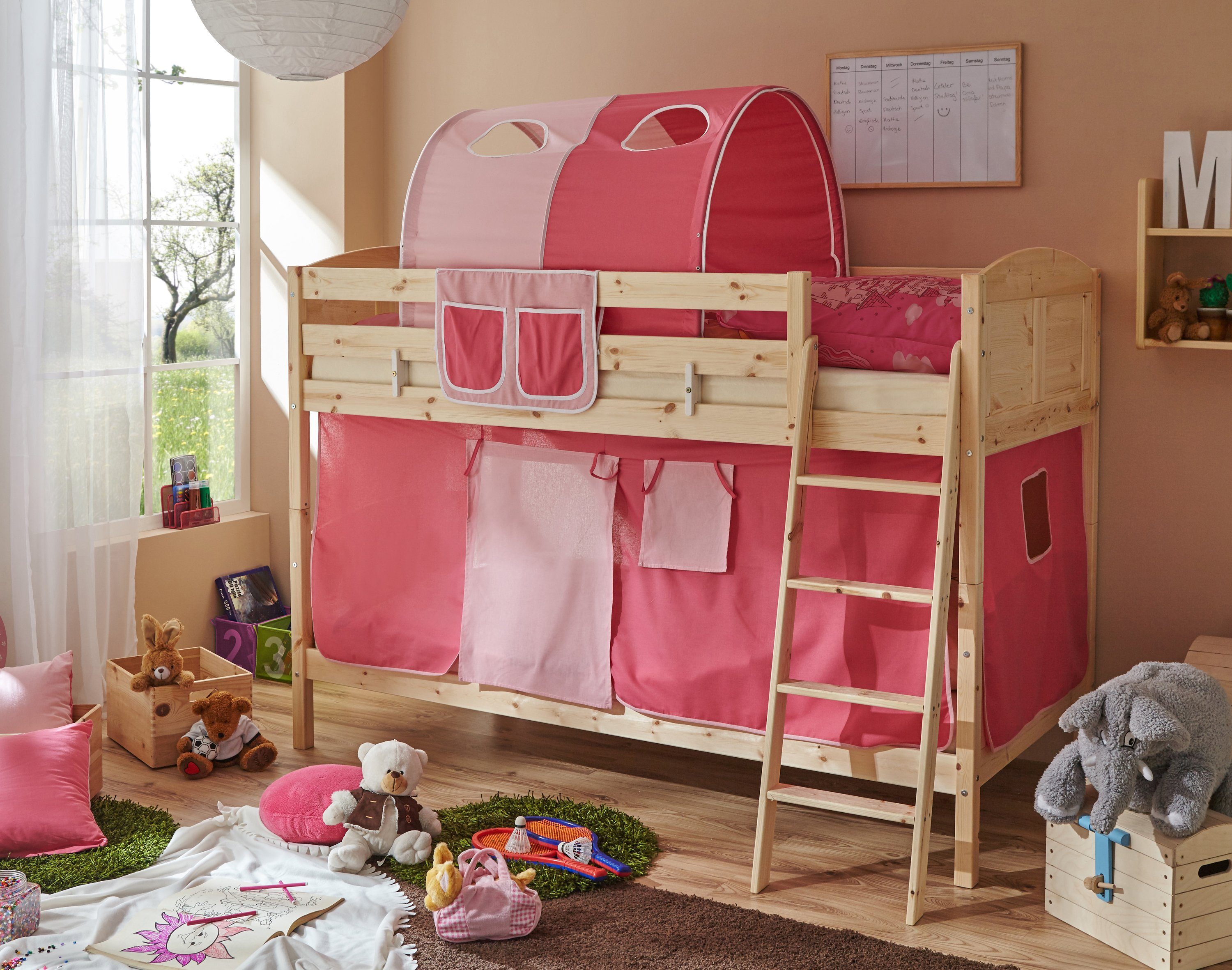 Ticaa Etagenbett Etagenbett Erni Country Kiefer günstig online kaufen