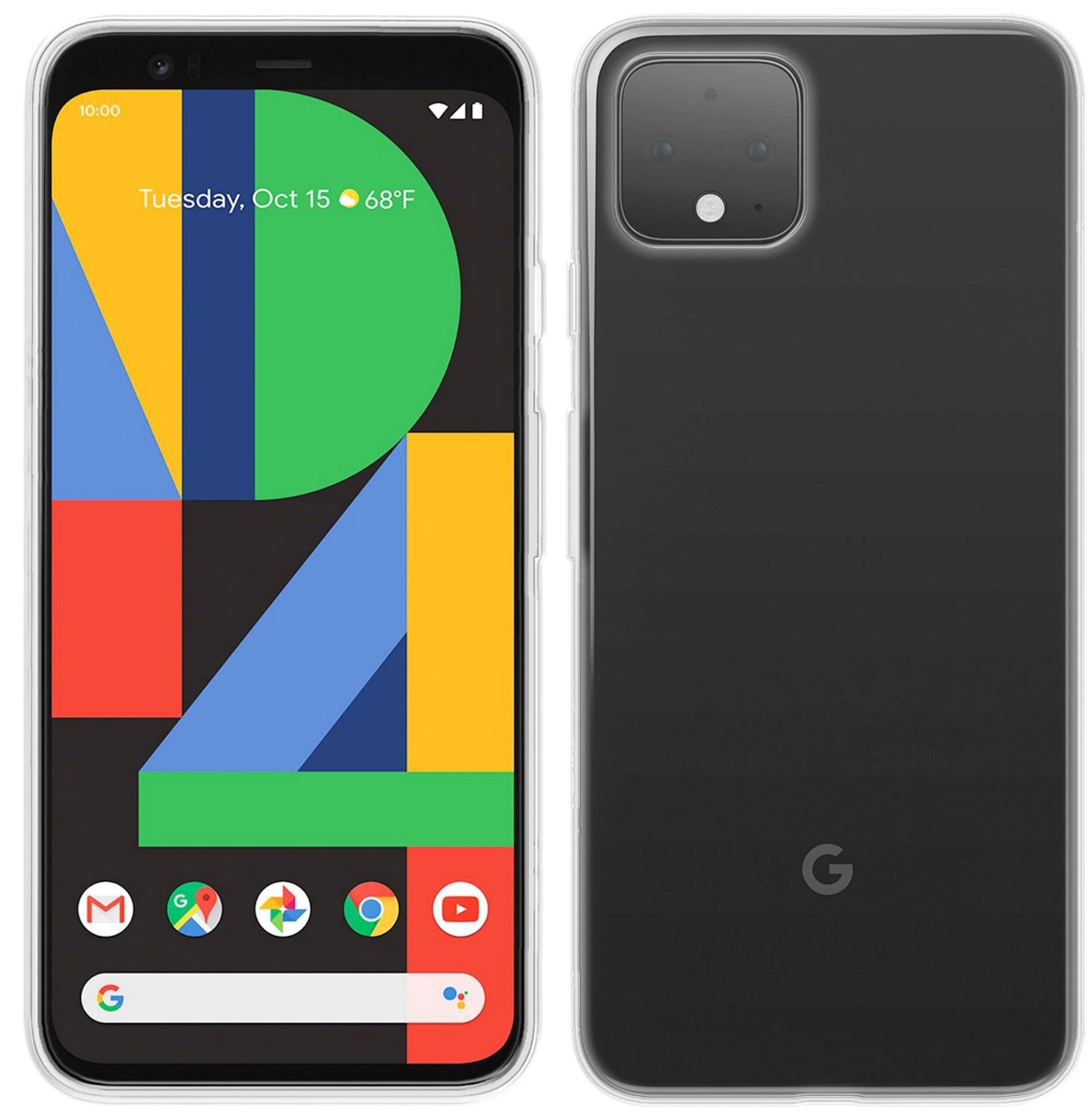 cofi1453 Handyhülle Silikon Hülle Basic für Google Pixel 4 XL, Case Cover Schutzhülle Bumper