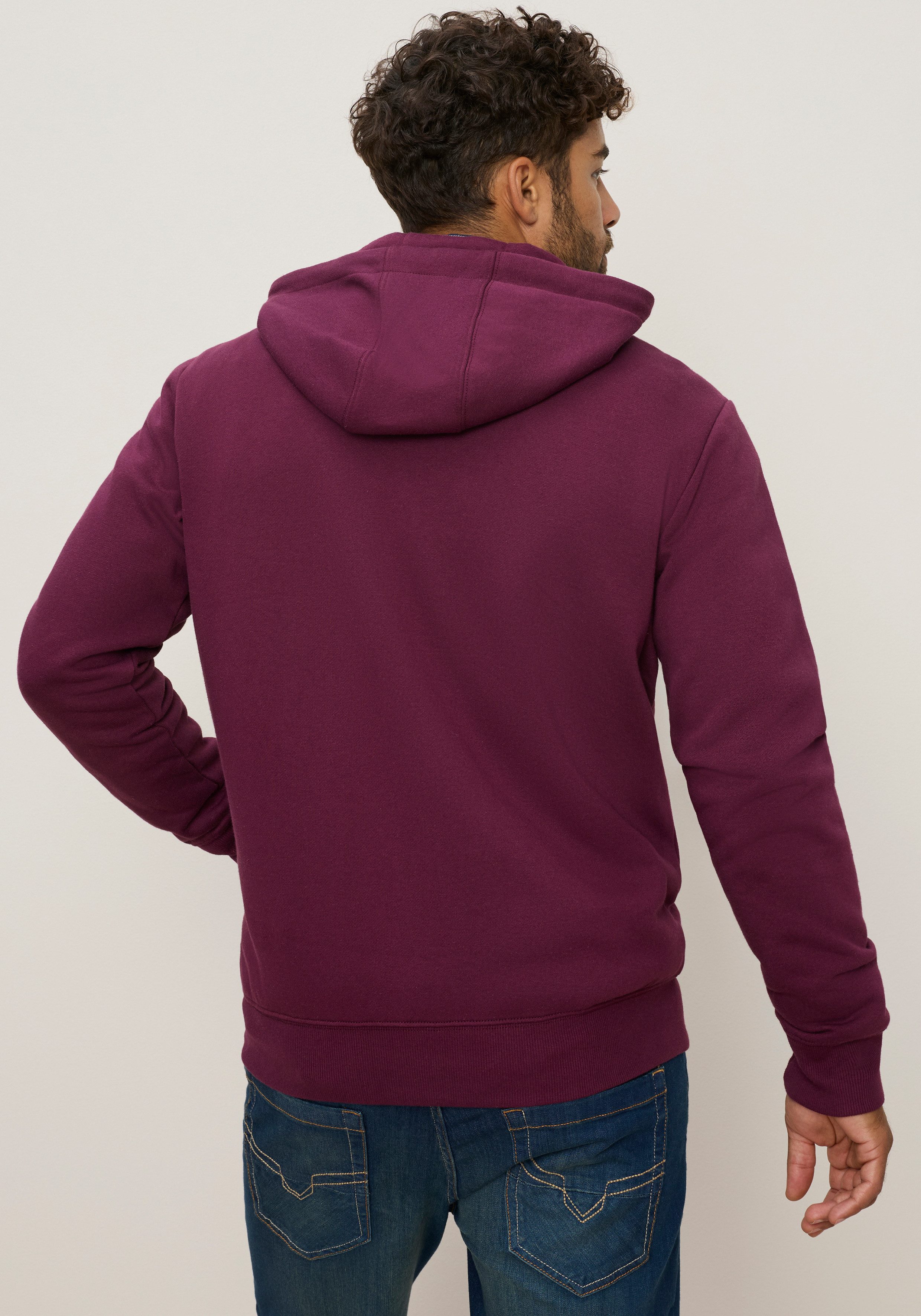Man's World Kapuzensweatjacke mit Kapuze und Kordelzügen, normale Passform