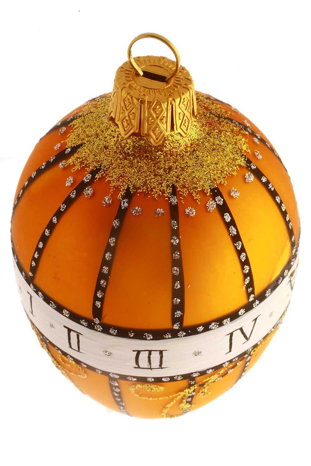 Hamburger Weihnachtskontor Osterei Ei à la Fabergé "Madonnenlilien" (Set), mundgeblasen - handdekoriert