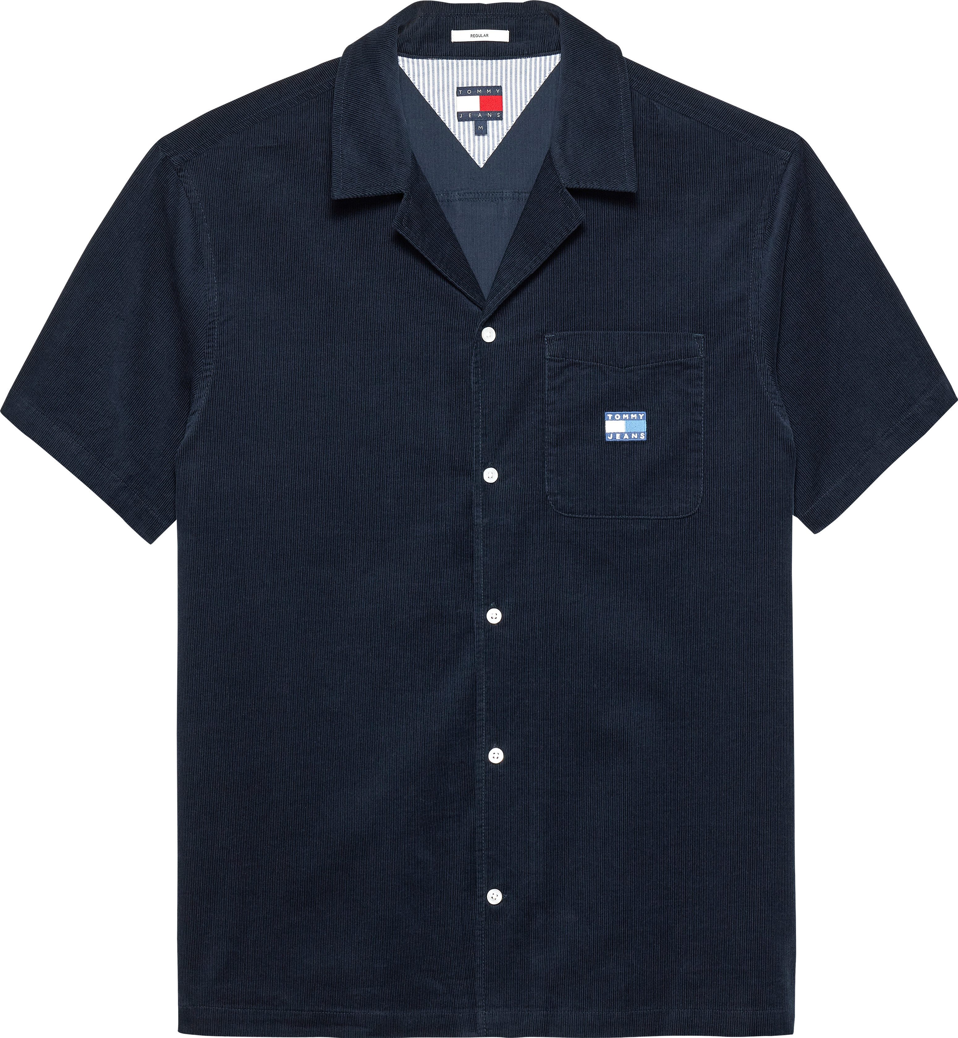 Tommy Jeans Kurzarmhemd TJM CORD REG CAMP SHIRT Mit Rundhalsausschnitt – Bild 4 von 5