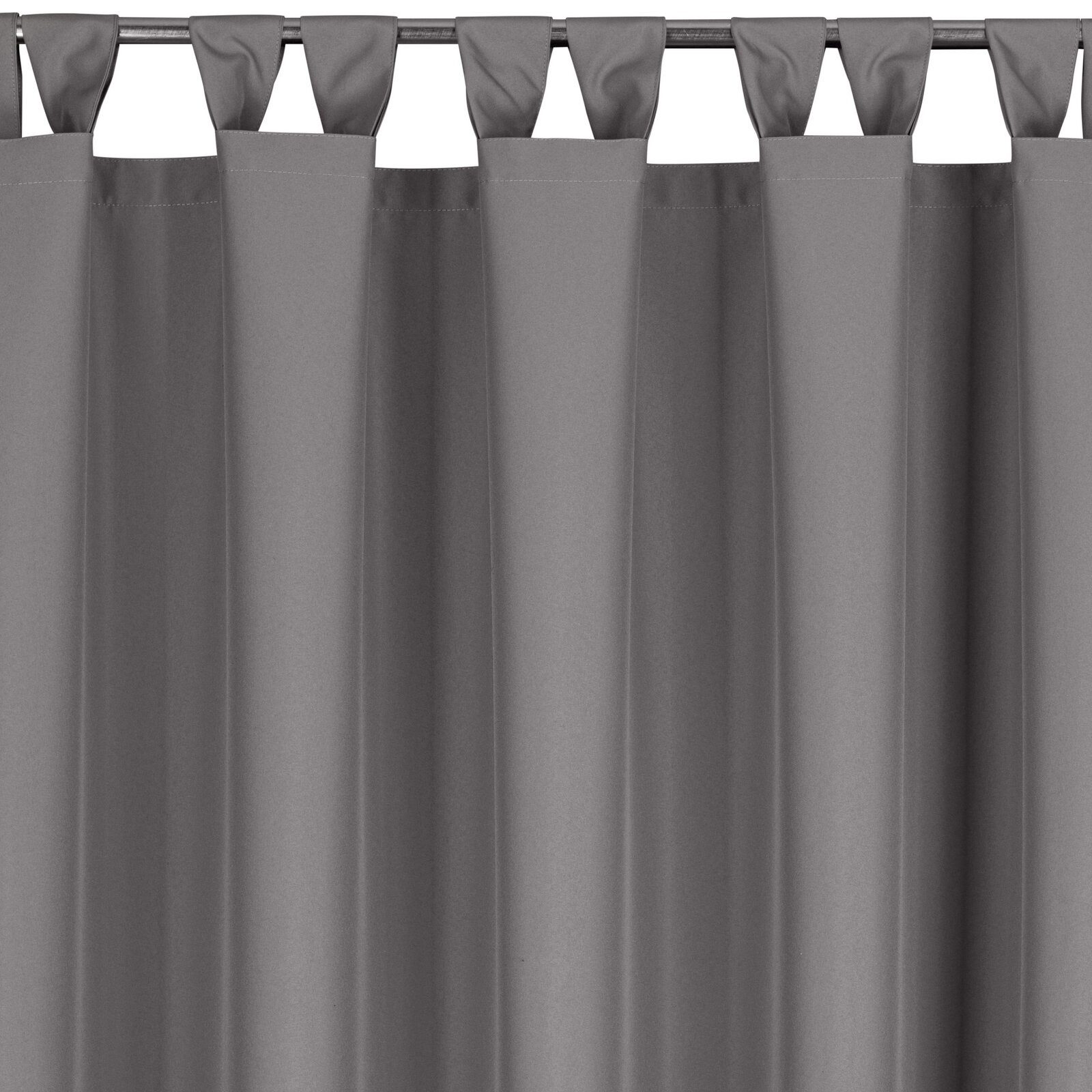 Eurofirany Outdoorvorhang GARDEN, wasserdichter Terrassenvorhang (1 St), Schlaufen, Lichtschutz, Polyester, für Pavillon, Pergola & Balkon, wetterfest, UV-Schutz