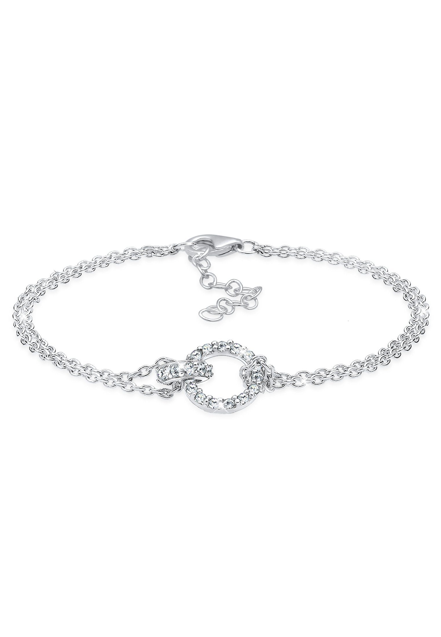 Elli Armband Kreise Kristalle 925 Sterling Silber, In sehr hochwertiger  Juweliersqualität gefertigt