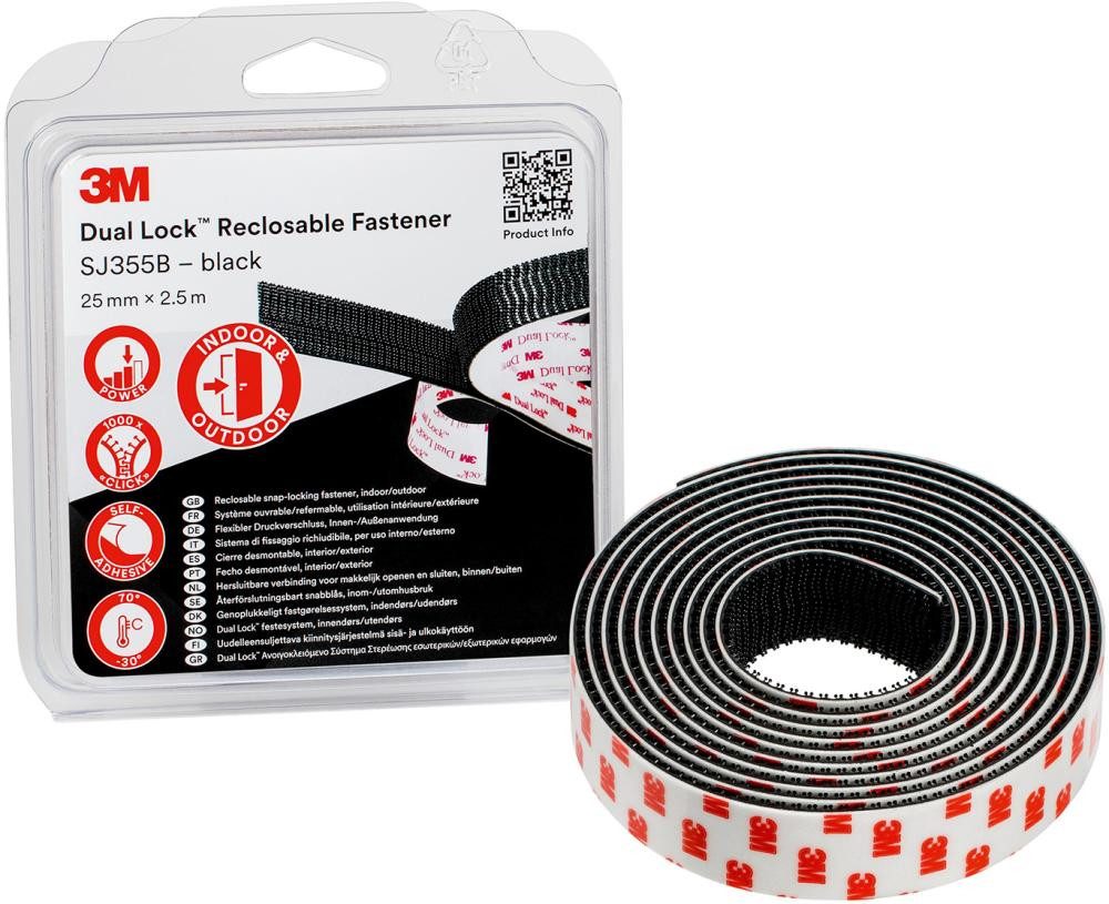 ELC Druckknopf Dual Lock SJ356D Flexibl. Druckverschluss 2x5m 3M