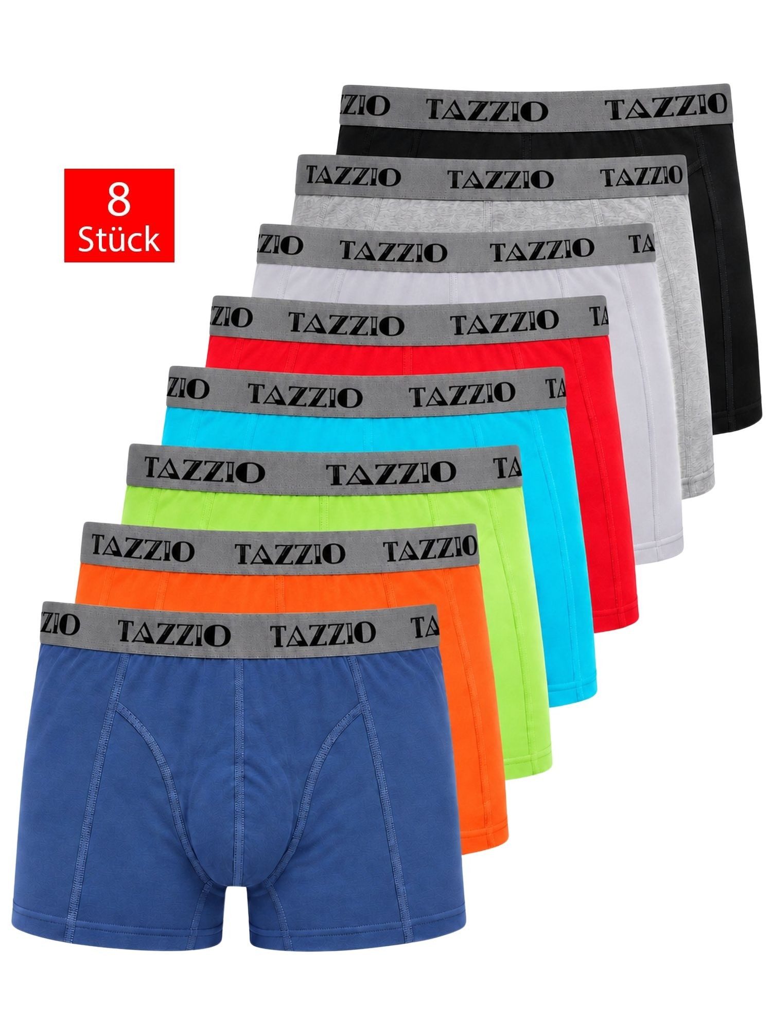 Tazzio Boxershorts 8er SET (Packung, 8-St., 8er-Pack) Unterwäsche Unterhosen Männer Retroshorts