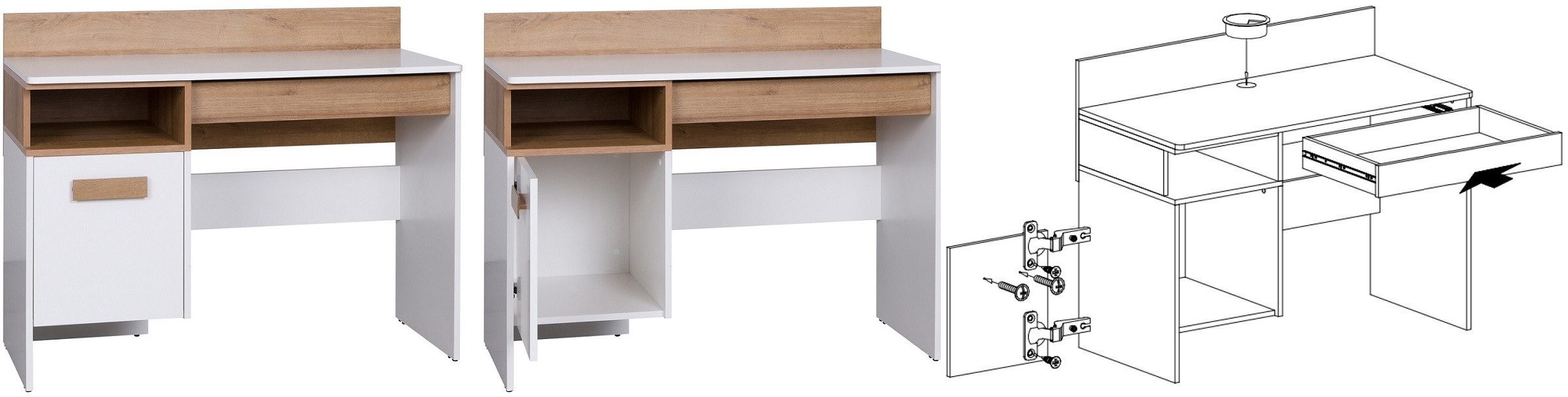 Marmex Möbel Schreibtisch Grant G2 Schülerschreibtisch günstig online kaufen