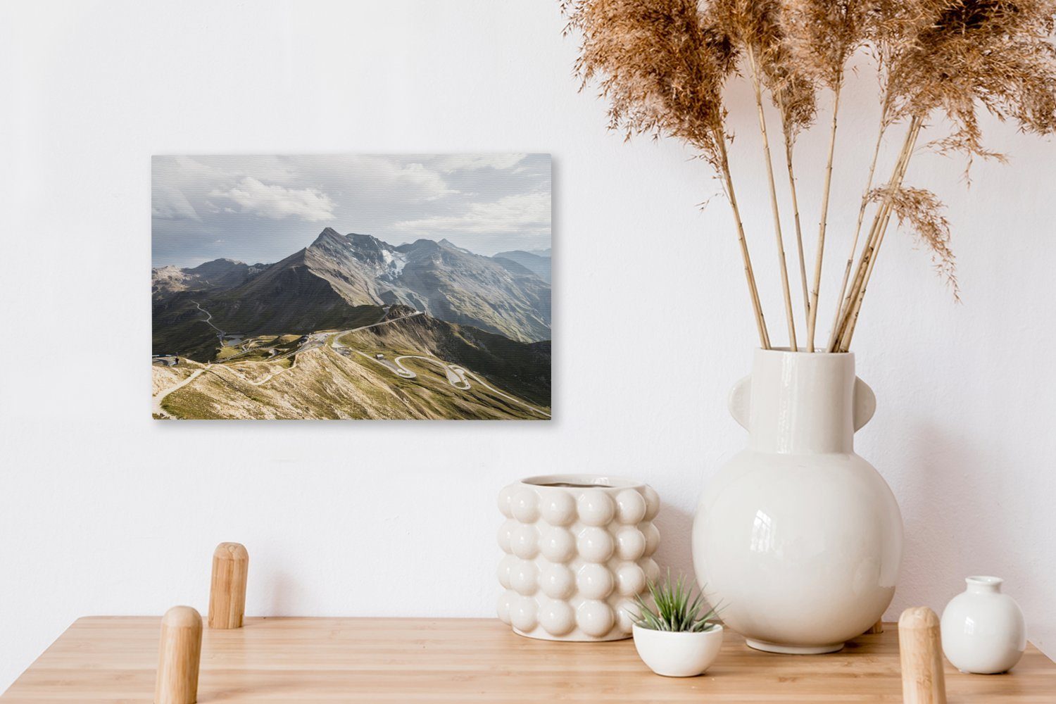 OneMillionCanvasses® Leinwandbild 30x20 Großglockner Aufhängefertig, Wandbild Österreich, den cm (1 Alpen Leinwandbilder, Wanddeko, Europäischen in St), in