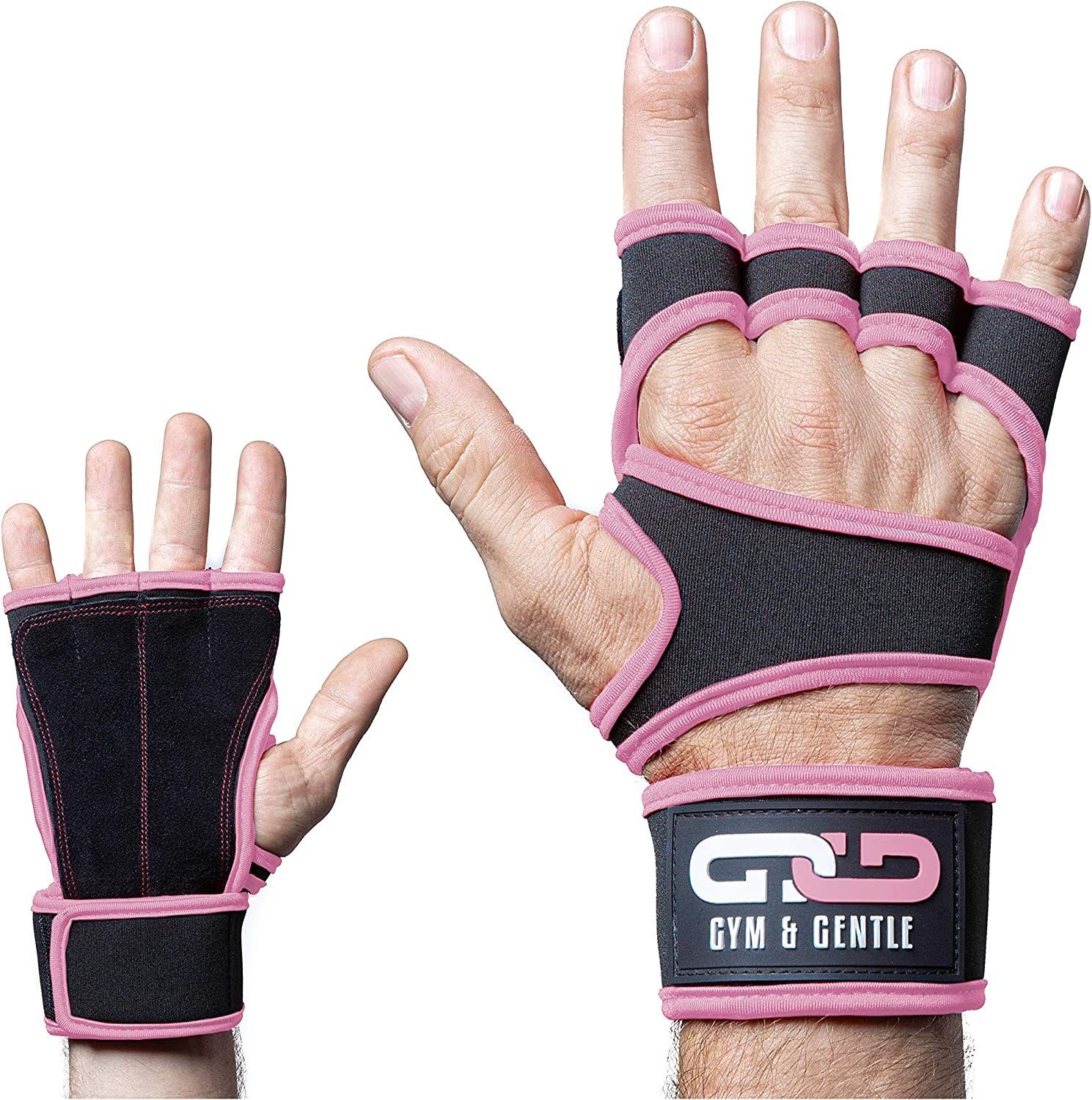 Gym & Gentle Multisporthandschuhe Fitnesshandschuhe mit Handgelenkstütze für Männer und Frauen geringes Gewicht rosa