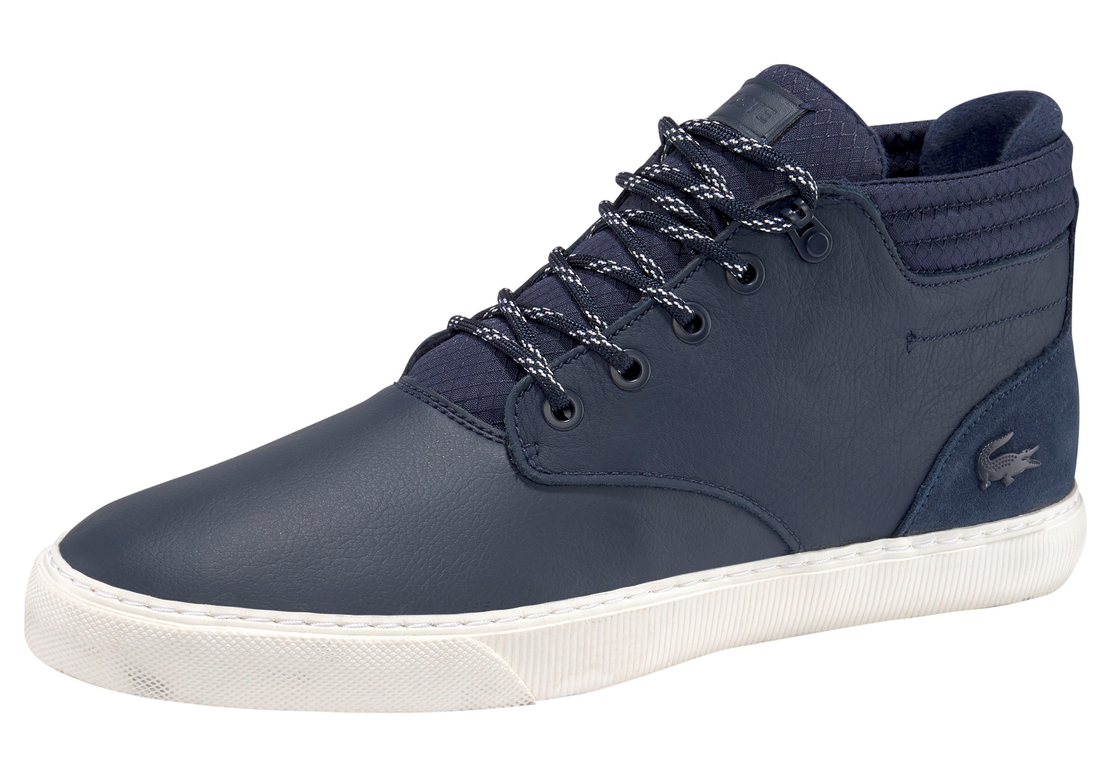 lacoste navy esparre chukka trainers